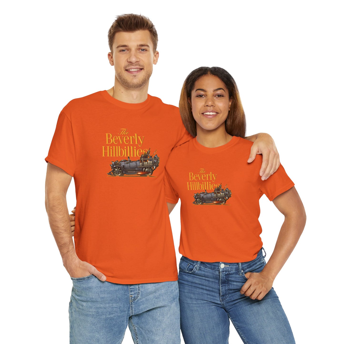 THE BEVERLY HILLBILLIES TV Show Jalopy Car Unisex Heavy Cotton Tee 12 Colors