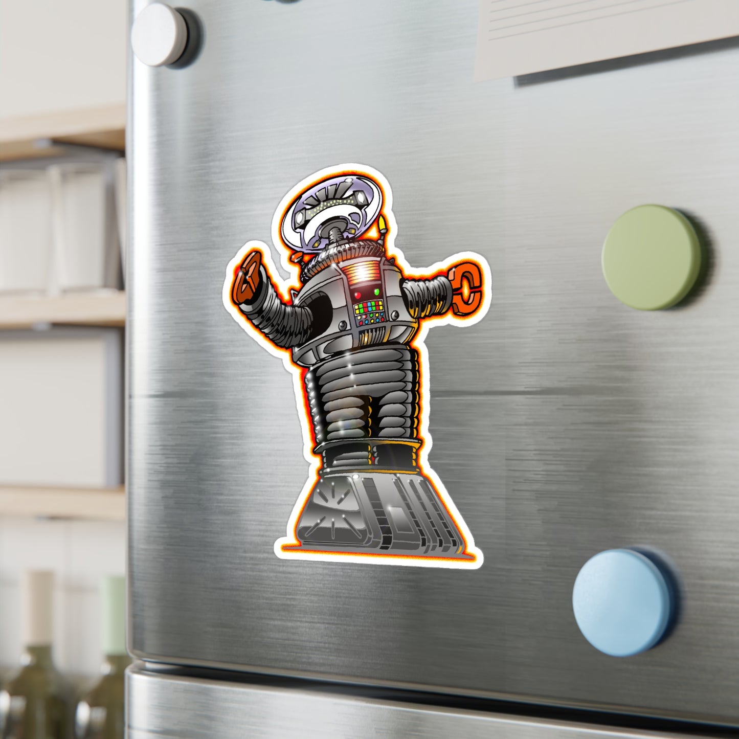 LOST in SPACE DANGER TV Robot Sticker 10"