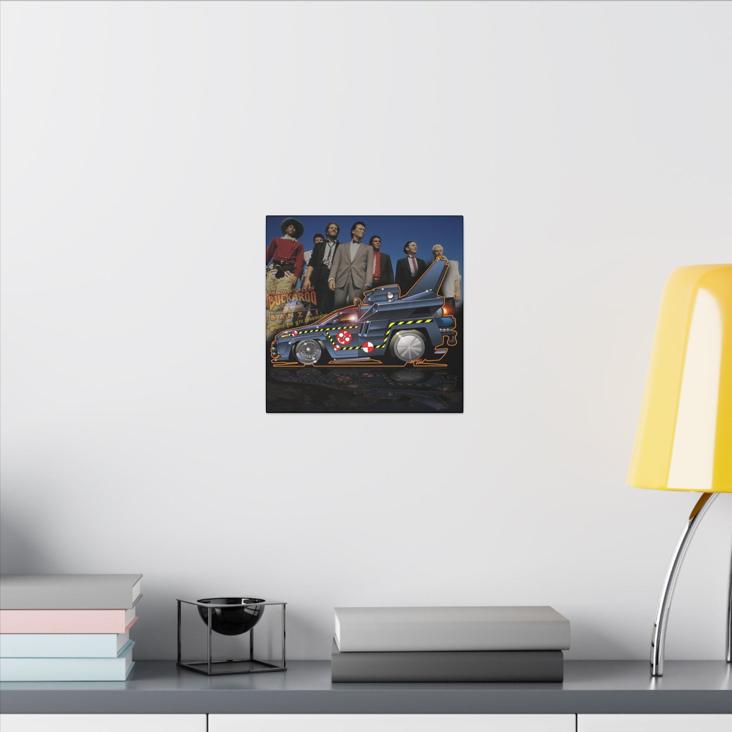 BUCKAROO BANZAI JET TRUCK Movie Car Fireball Art Canvas Print - 12x12