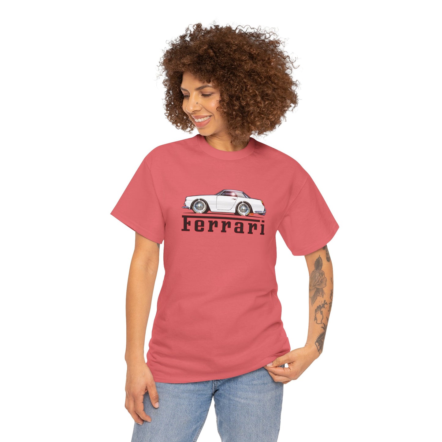 FERRARI 250GT 1959 Classic Car Concept Art Heavy Cotton Tee 10 Colors
