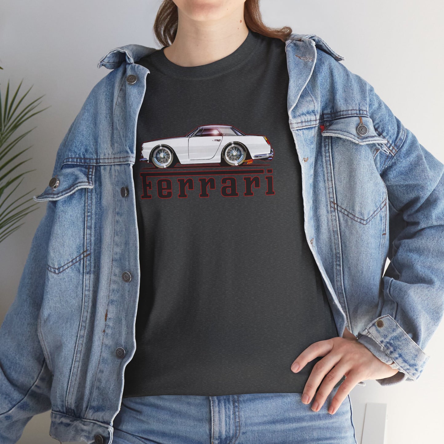FERRARI 250GT 1959 Classic Car Concept Art Heavy Cotton Tee 10 Colors