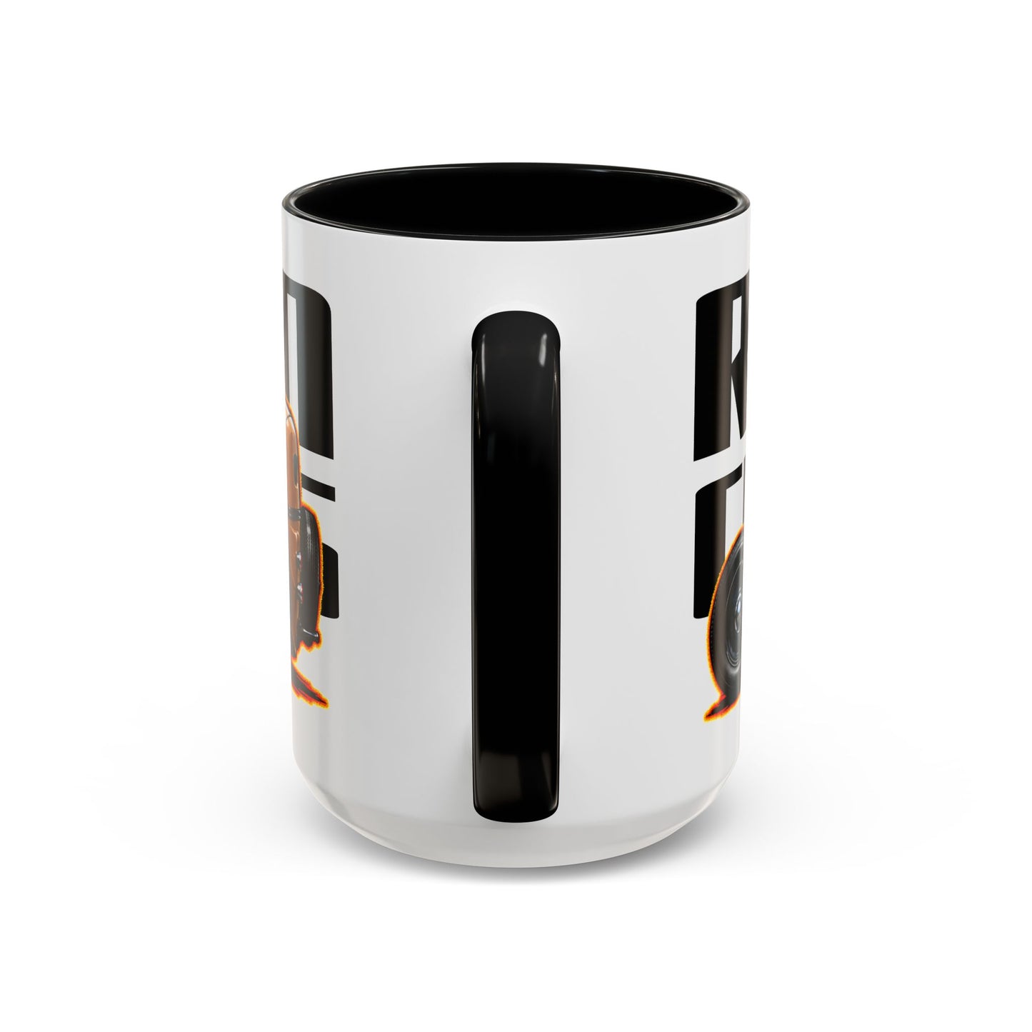 RAWTIN CUSTOMS HOT ROD Collectible Fireball Art Coffee Mug - 2 Sizes