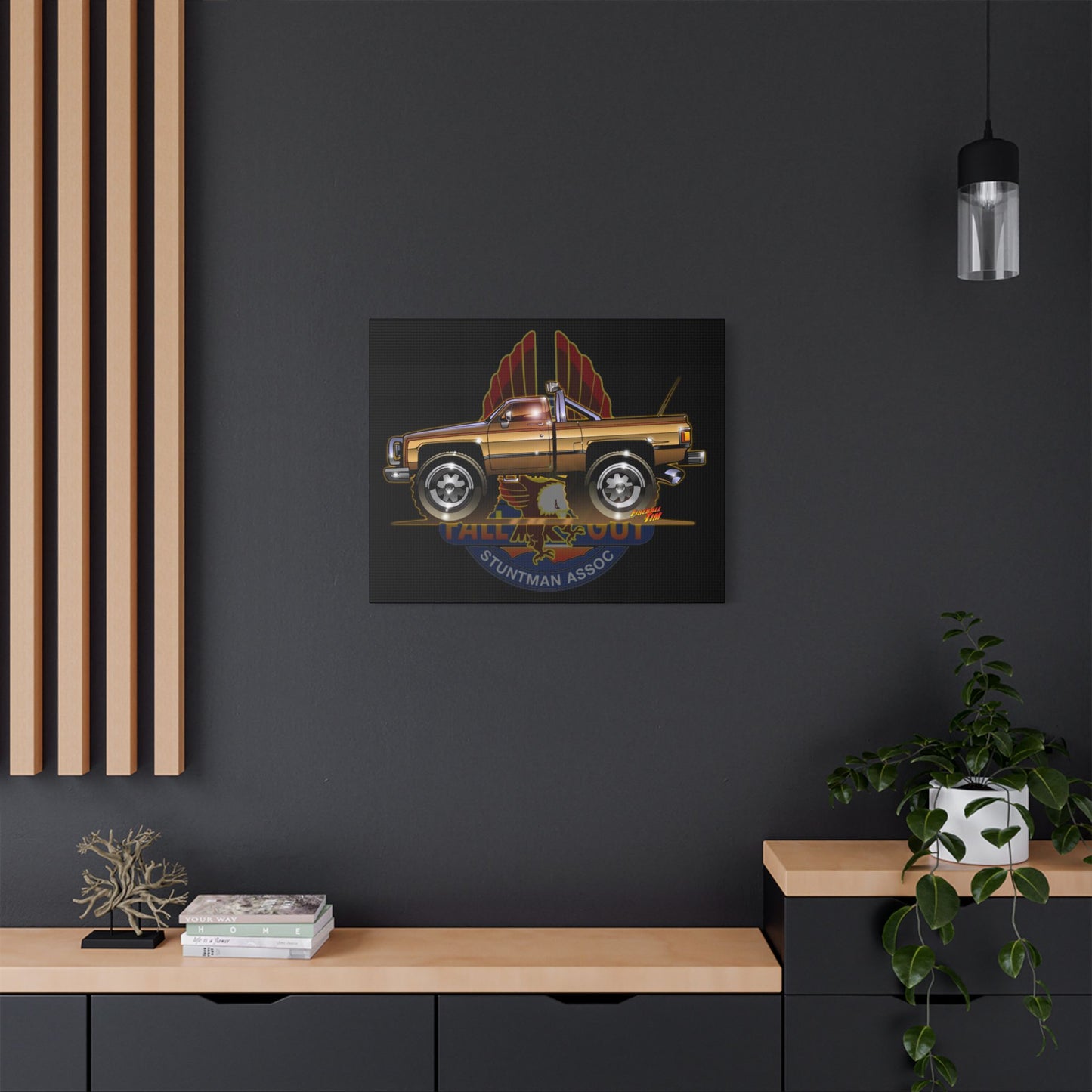 THE FALL GUY 1982 GMC K-2500 TV Show Truck Canvas Art Print - 11x14