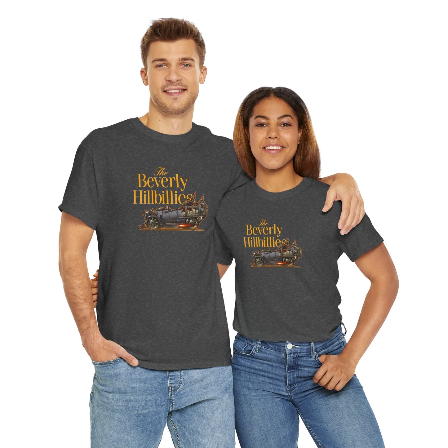 THE BEVERLY HILLBILLIES TV Show Jalopy Car Unisex Heavy Cotton Tee 12 Colors