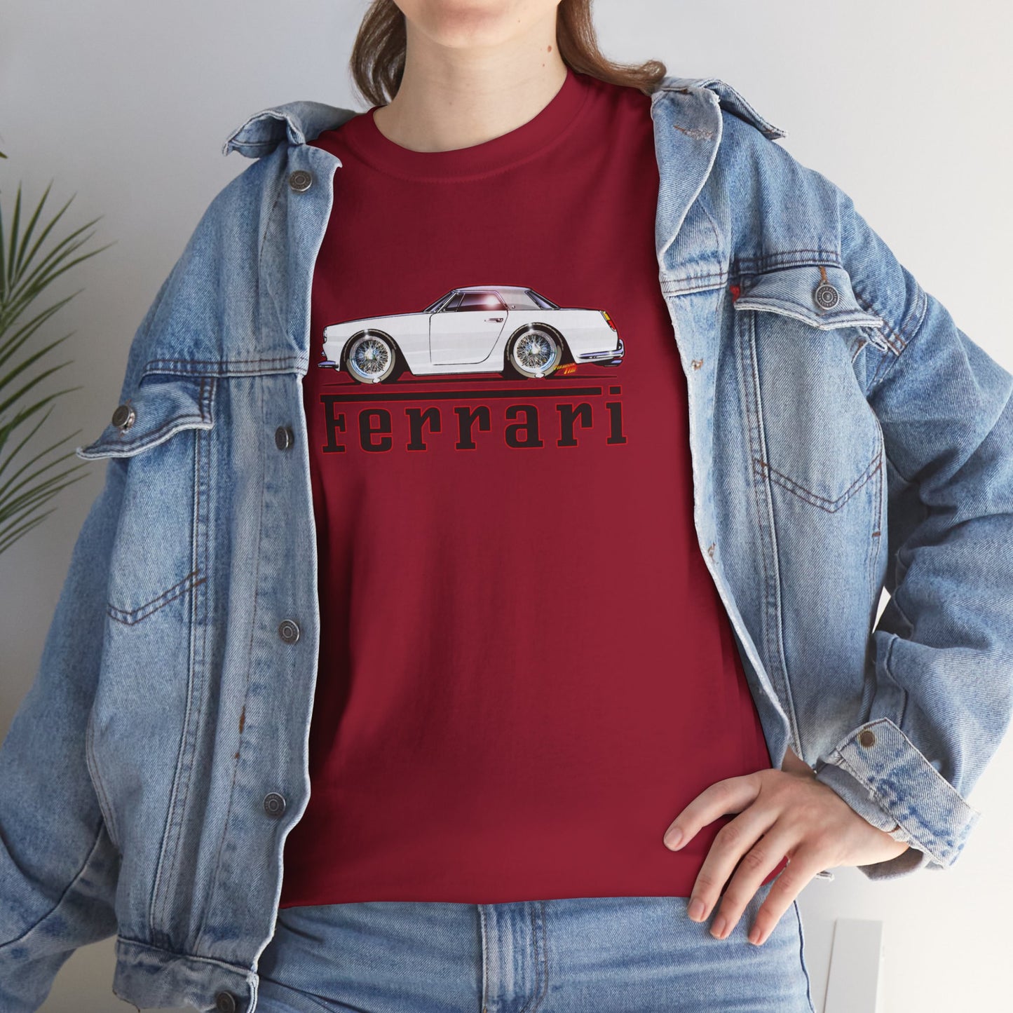 FERRARI 250GT 1959 Classic Car Concept Art Heavy Cotton Tee 10 Colors