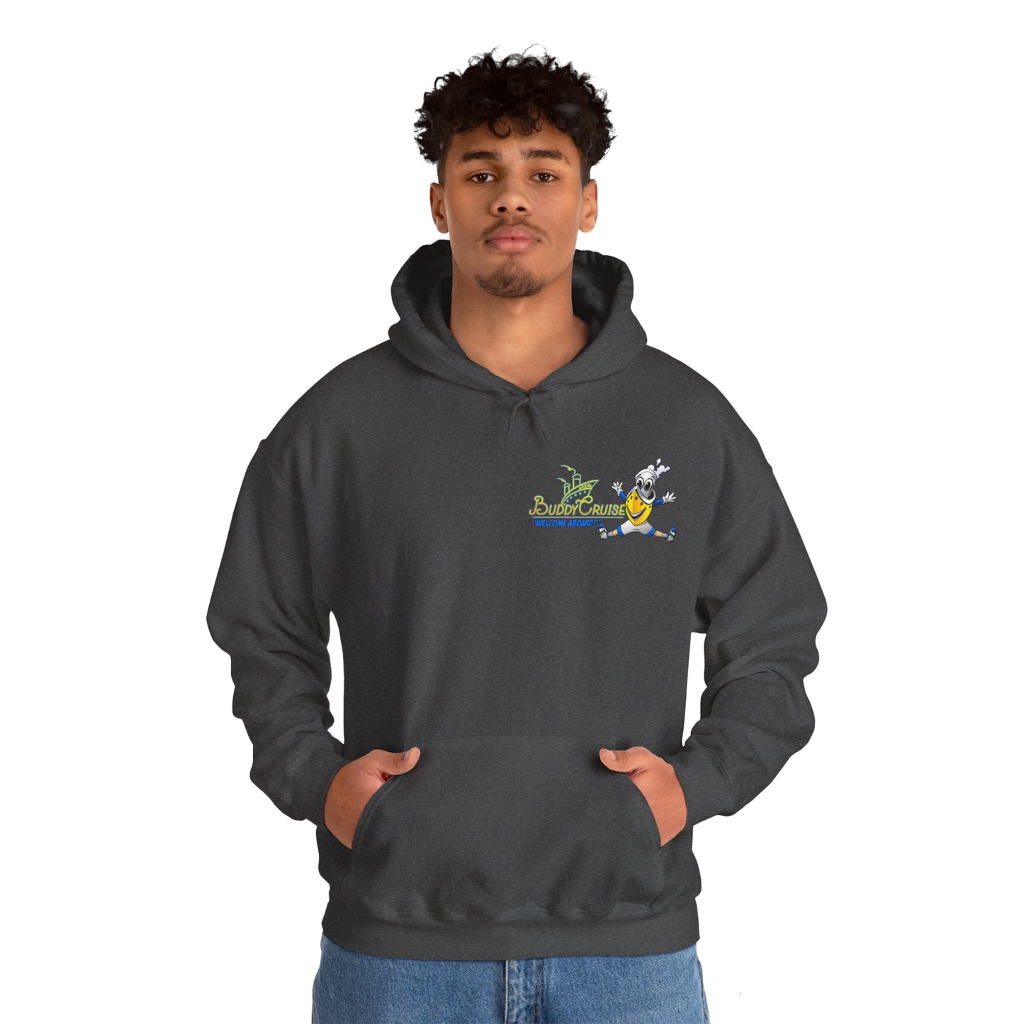 BUDDY CRUISE Unisex Heavy Blend Hooded Sweatshirt in 9 Colors