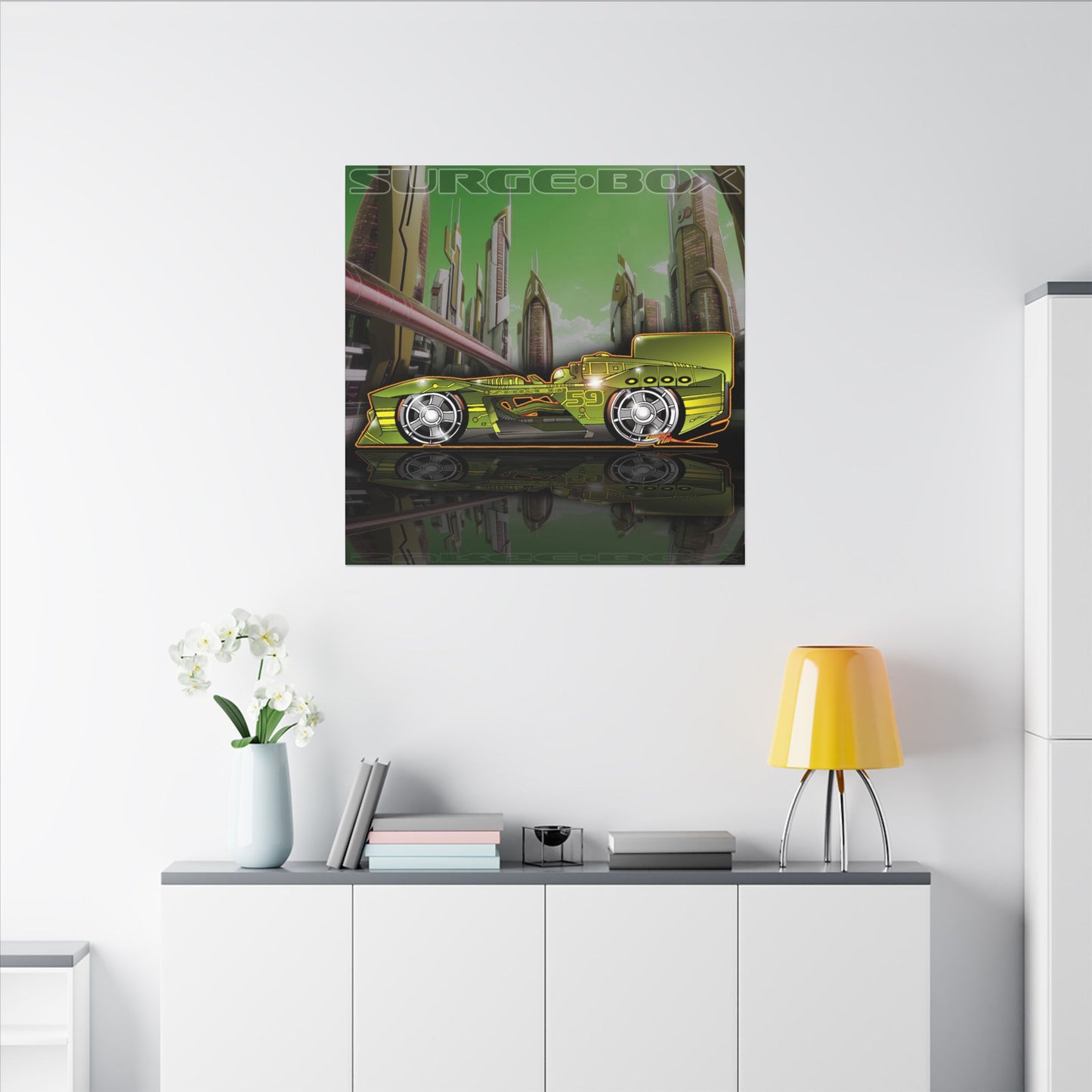 SPEED RACER SURGE BOX Zokeo Race Car Collectible Fireball Art Canvas Print