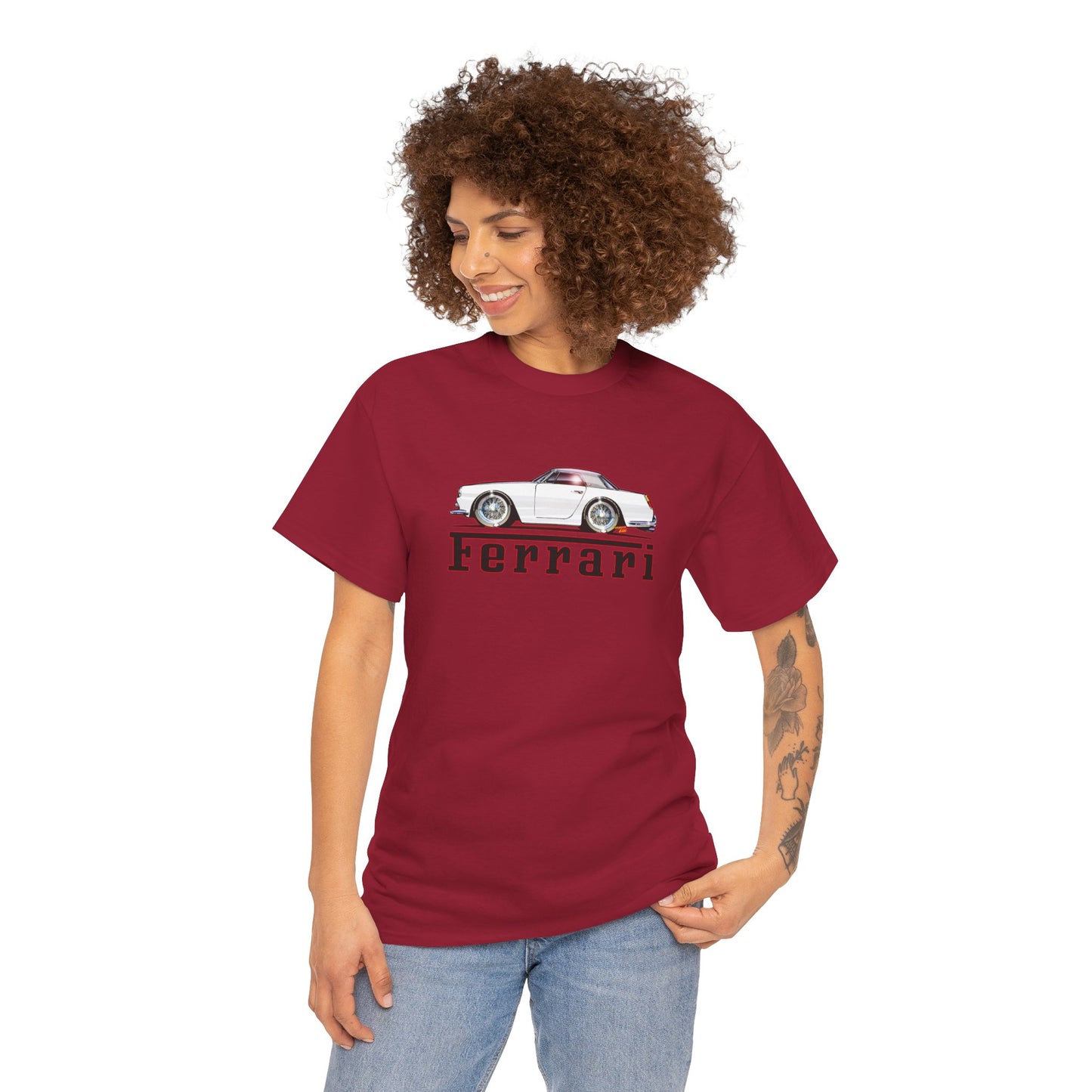 FERRARI 250GT 1959 Classic Car Concept Art Heavy Cotton Tee 10 Colors