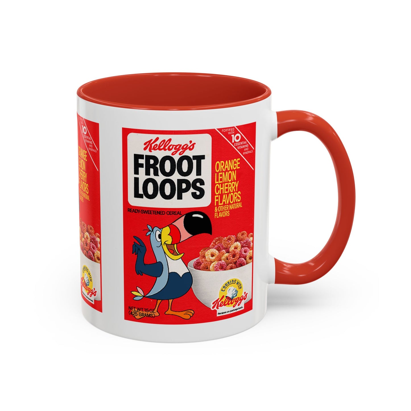 Vintage FROOT LOOPS Cereal Box Art Coffee Mugs 11oz-Mug-Fireball Tim Garage