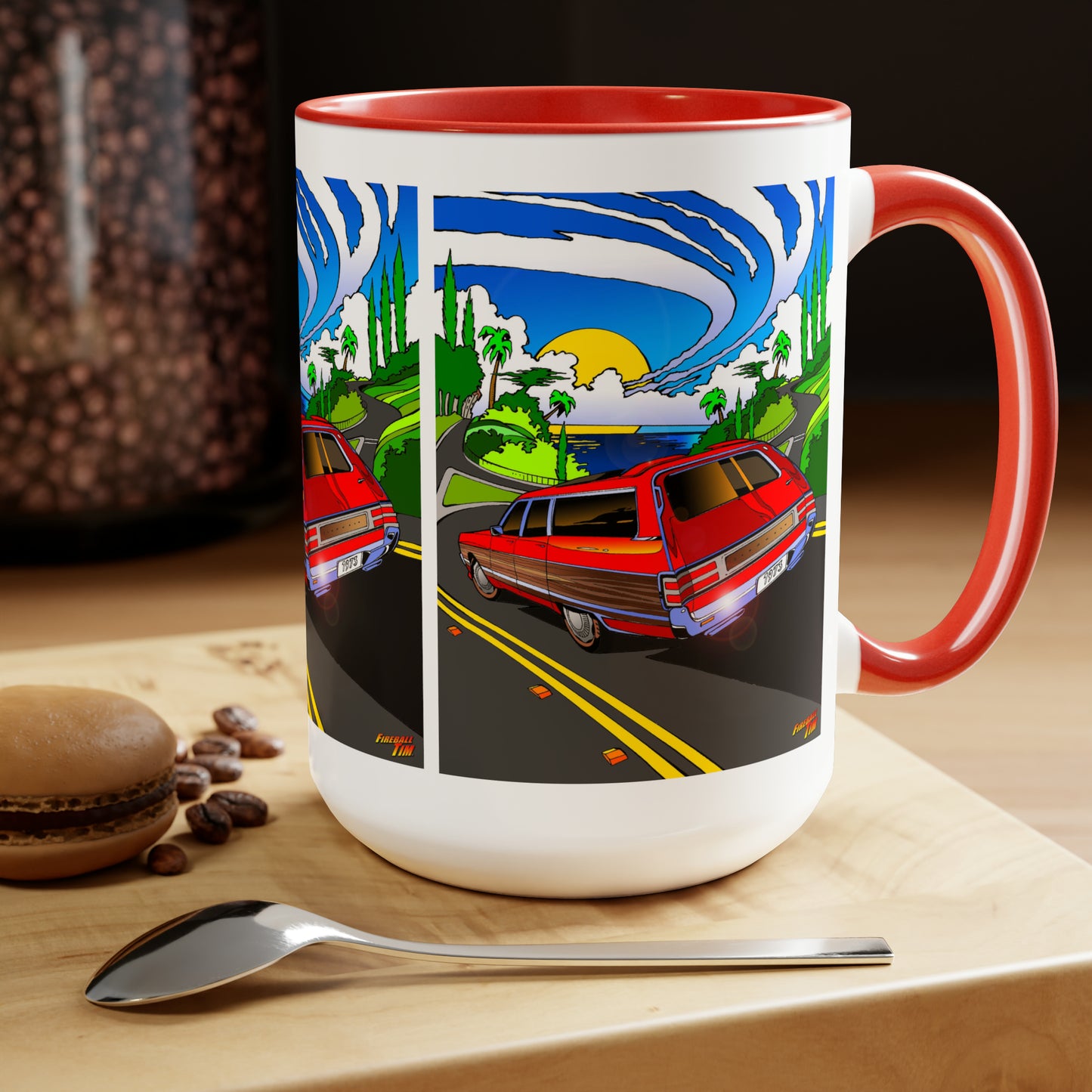 CHRYSLER Town & Country STATION WAGON 1973 Coffee Mug 15oz-Mug-Fireball Tim Garage