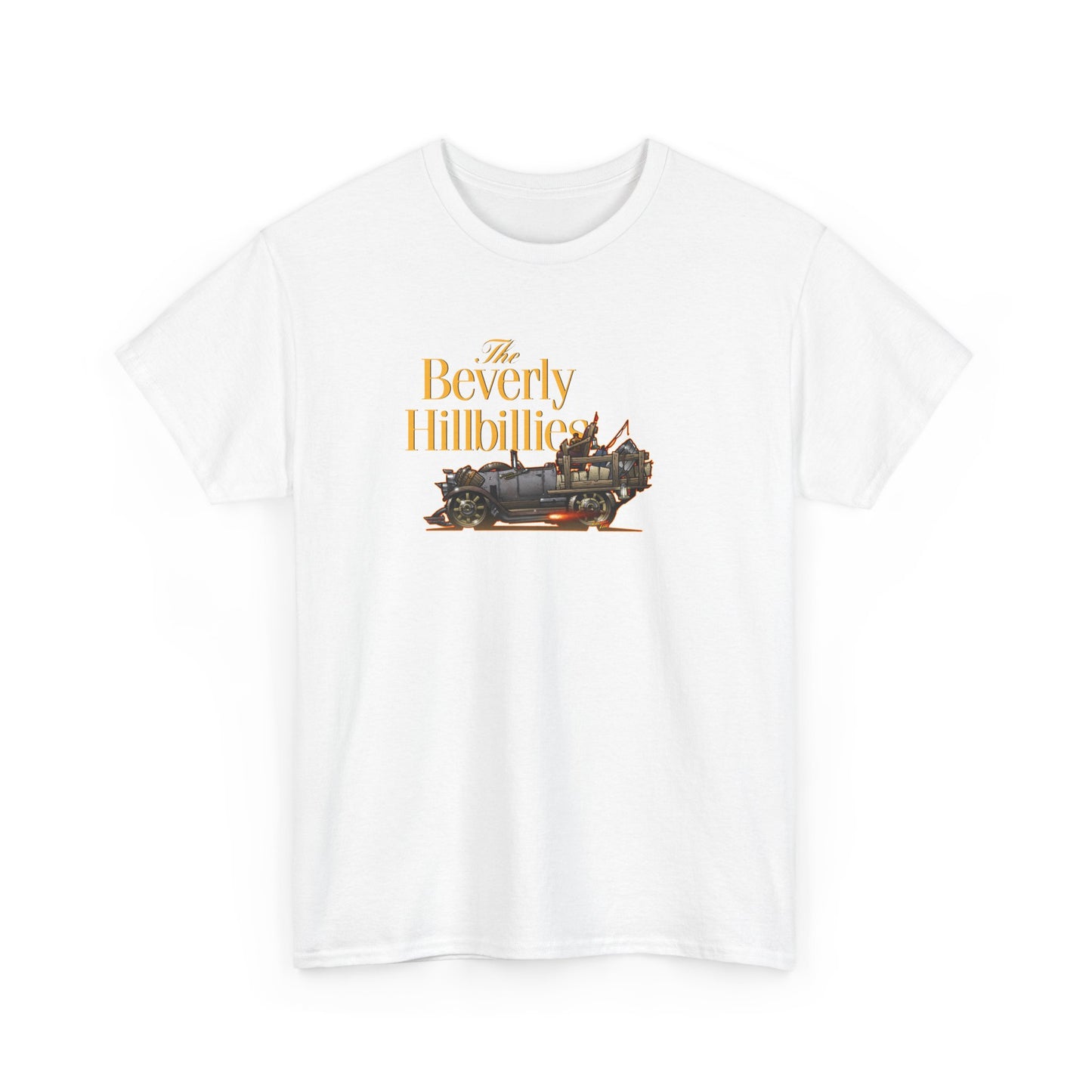 THE BEVERLY HILLBILLIES TV Show Jalopy Car Unisex Heavy Cotton Tee 12 Colors