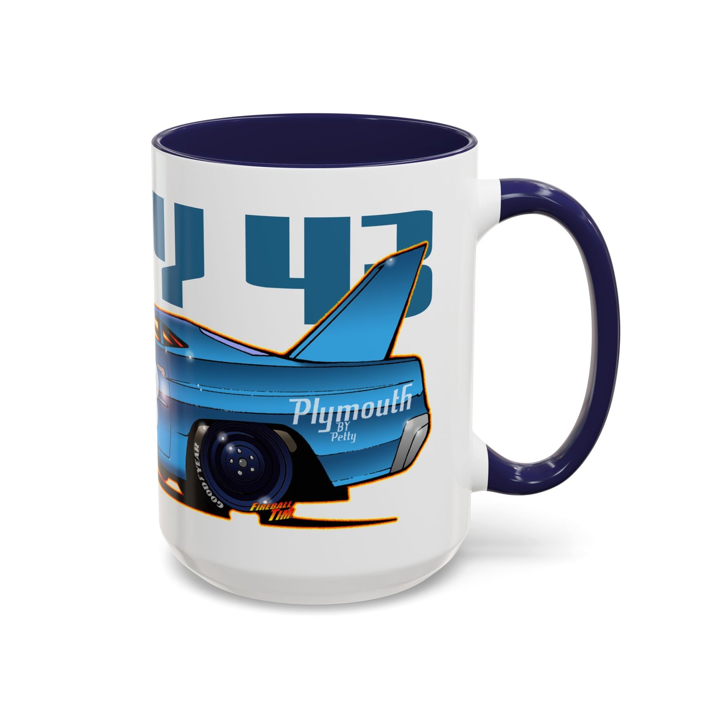 NASCAR Richard Petty 43 Plymouth Collectible Coffee Mug - 2 Sizes