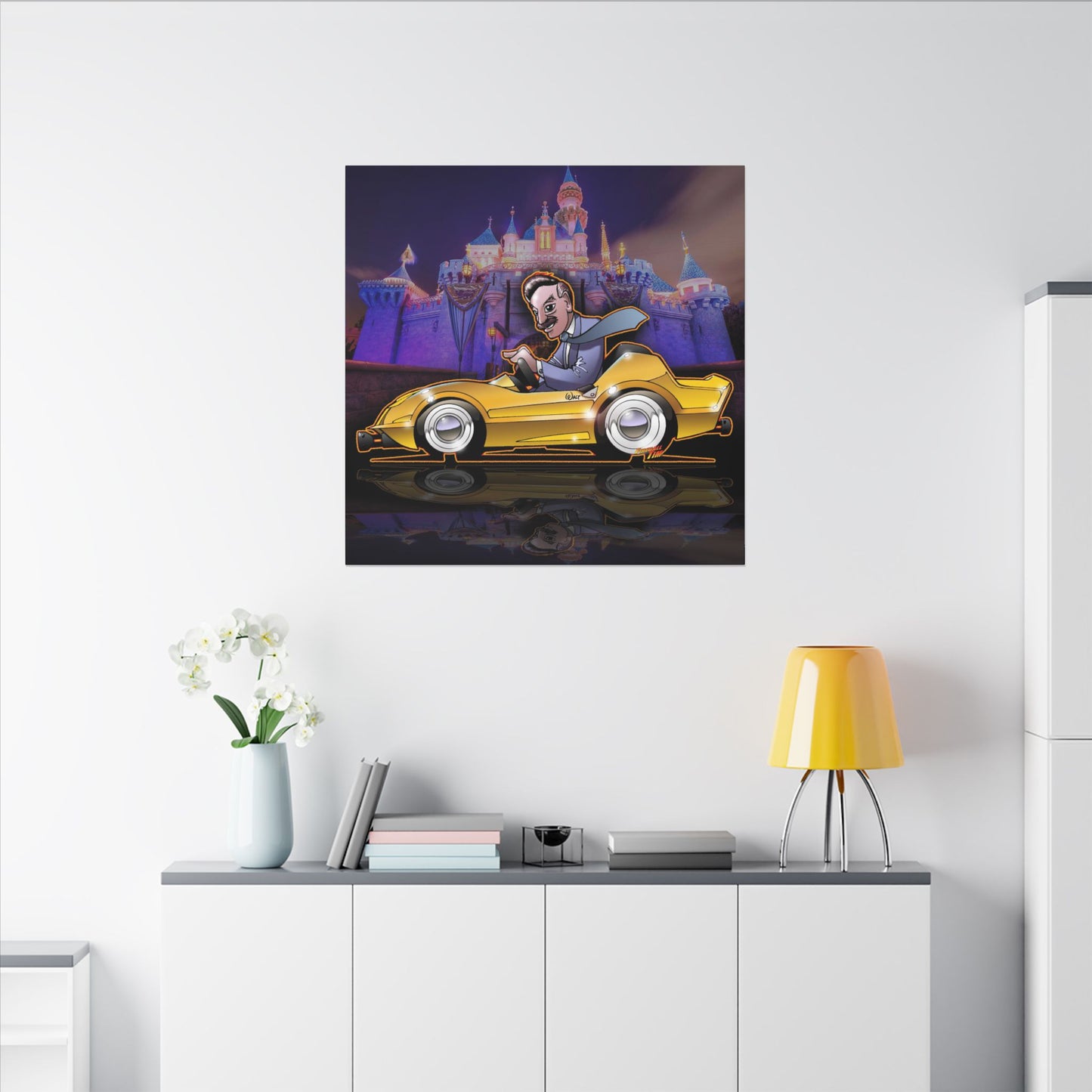 AUTOPIA CLASSIC Walt Disney Fireball Art Canvas Print