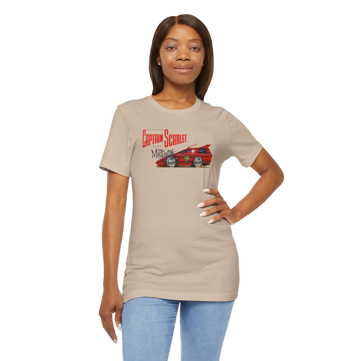 CAPTAIN SCARLET Spectrum Patrol Car Concept Art Short Sleeve Tee 12 Colors
