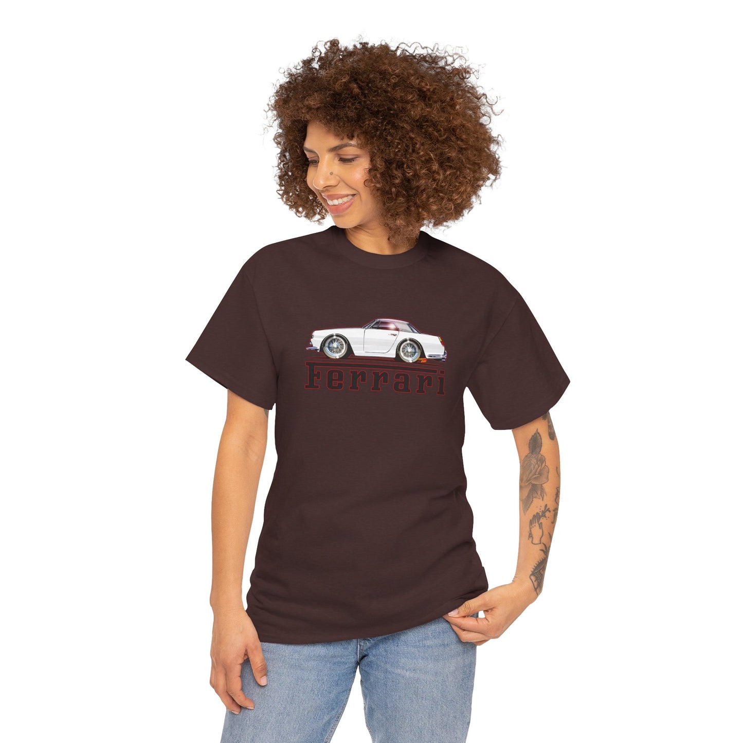 FERRARI 250GT 1959 Classic Car Concept Art Heavy Cotton Tee 10 Colors