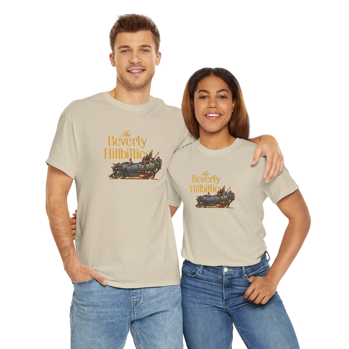 THE BEVERLY HILLBILLIES TV Show Jalopy Car Unisex Heavy Cotton Tee 12 Colors