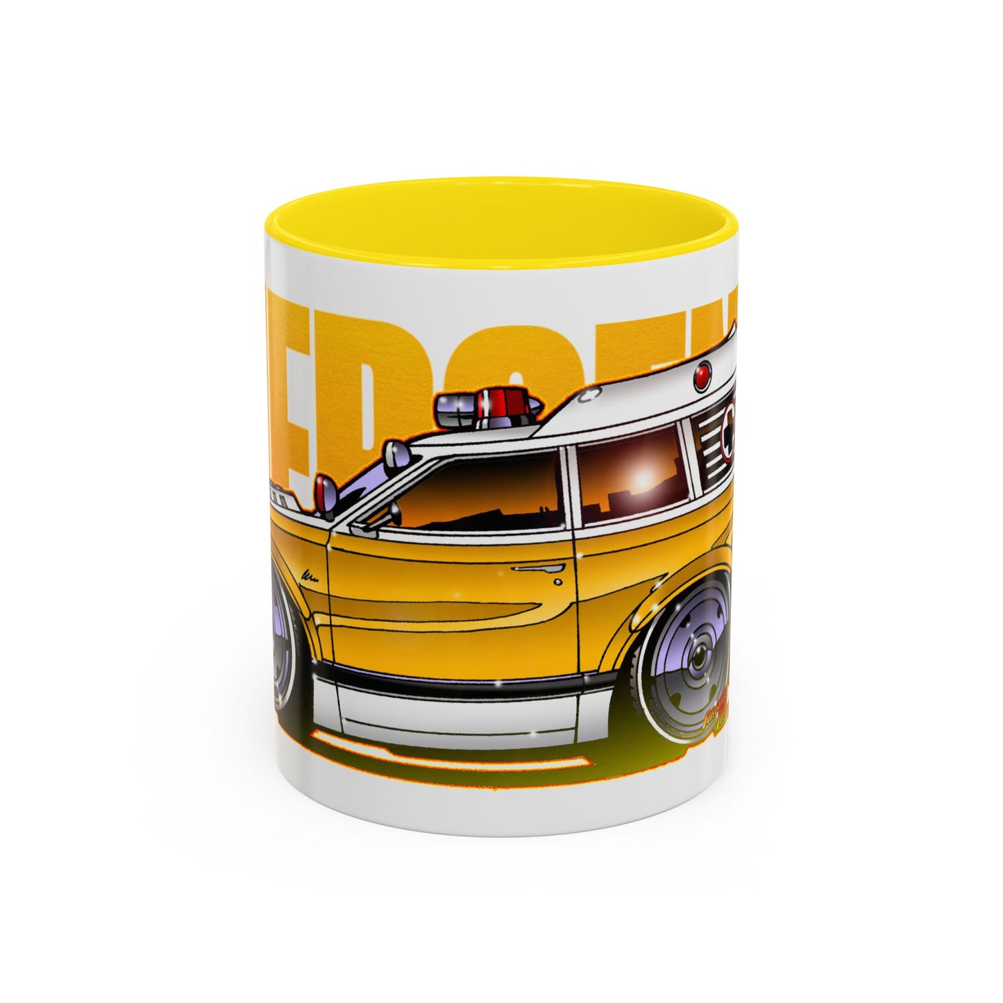 EMERGENCY TV Show 1970 Chevy Suburban AMBULANCE Collectible Coffee Mug - 2 Sizes