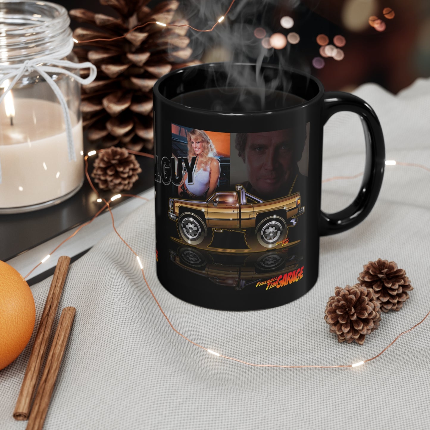 THE FALL GUY TV Show Garage Coffee Mug 11oz-Mug-Fireball Tim Garage