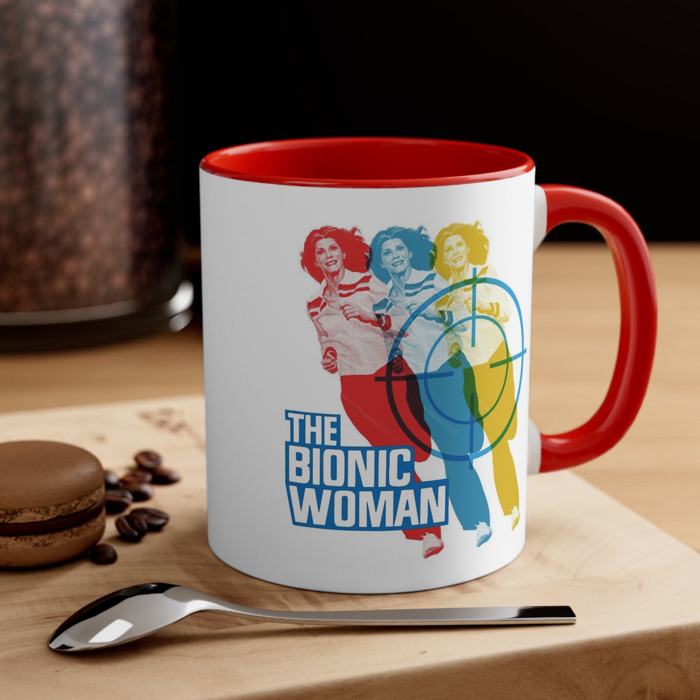 THE BIONIC WOMAN Version 2 Coffee Mug 11oz-Mug-Fireball Tim Garage