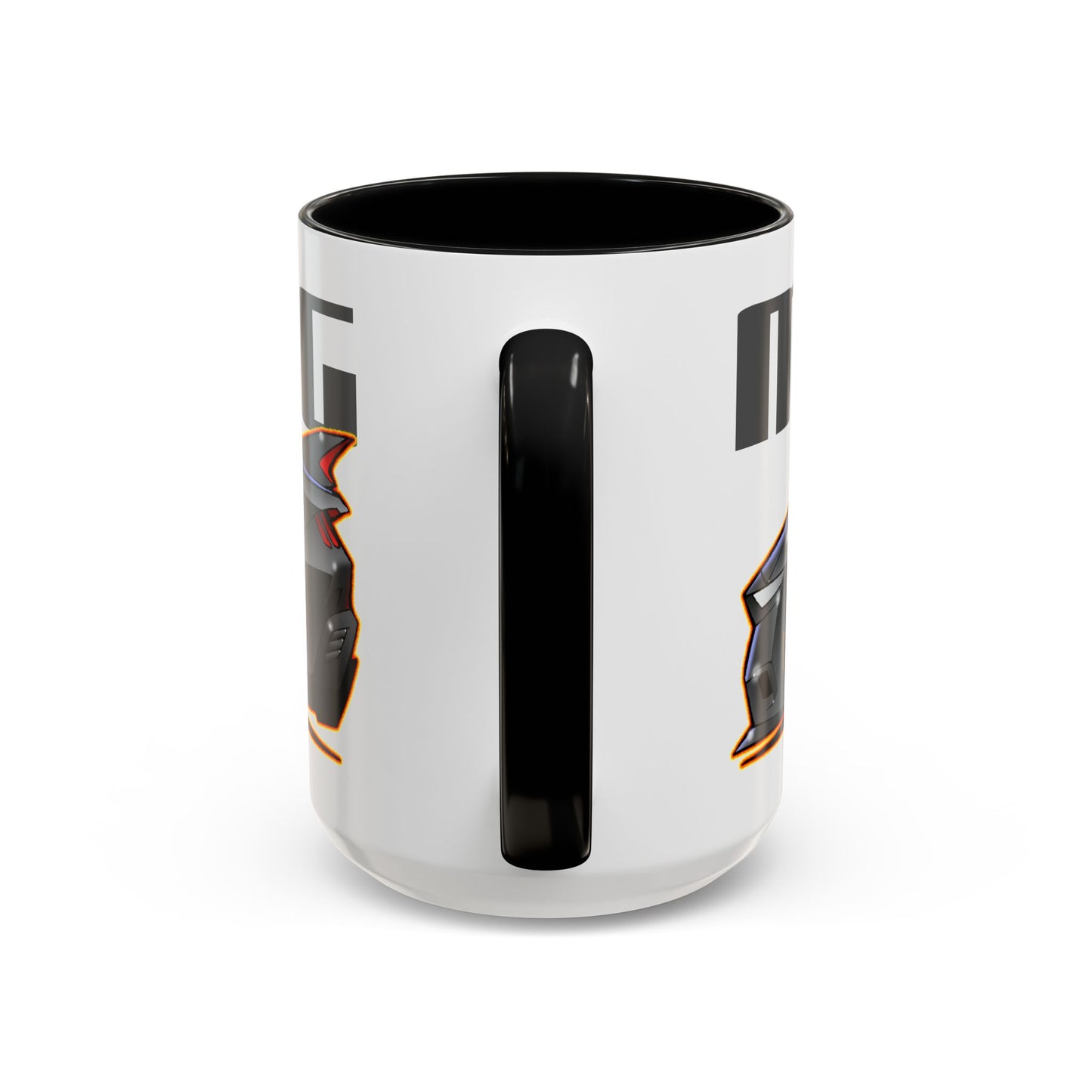 FORD MUSTANG 2025 Gun Metal Silver Fireball Art Coffee Mug