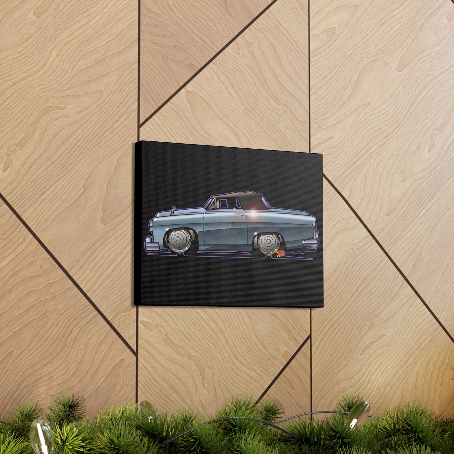COLUMBO TV Show Peter Falk Peugeot Concept Art Canvas Print 11x14