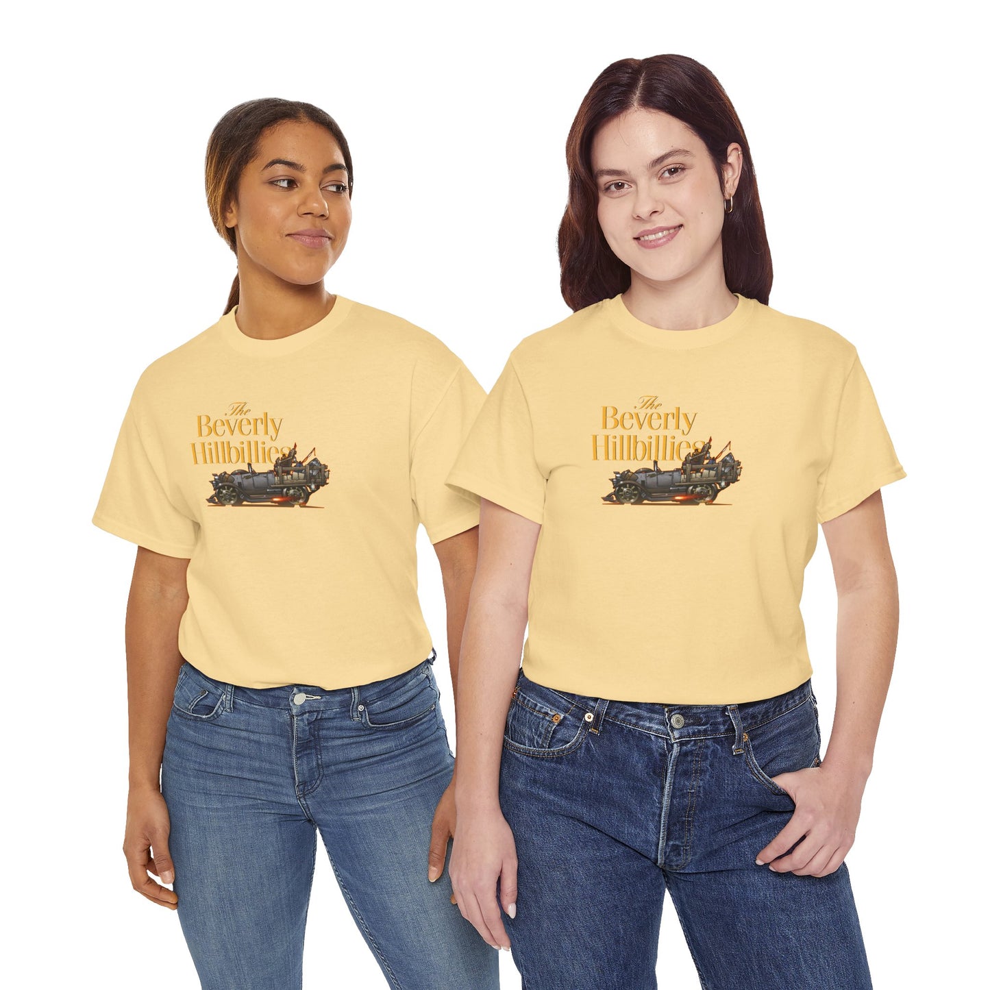 THE BEVERLY HILLBILLIES TV Show Jalopy Car Unisex Heavy Cotton Tee 12 Colors
