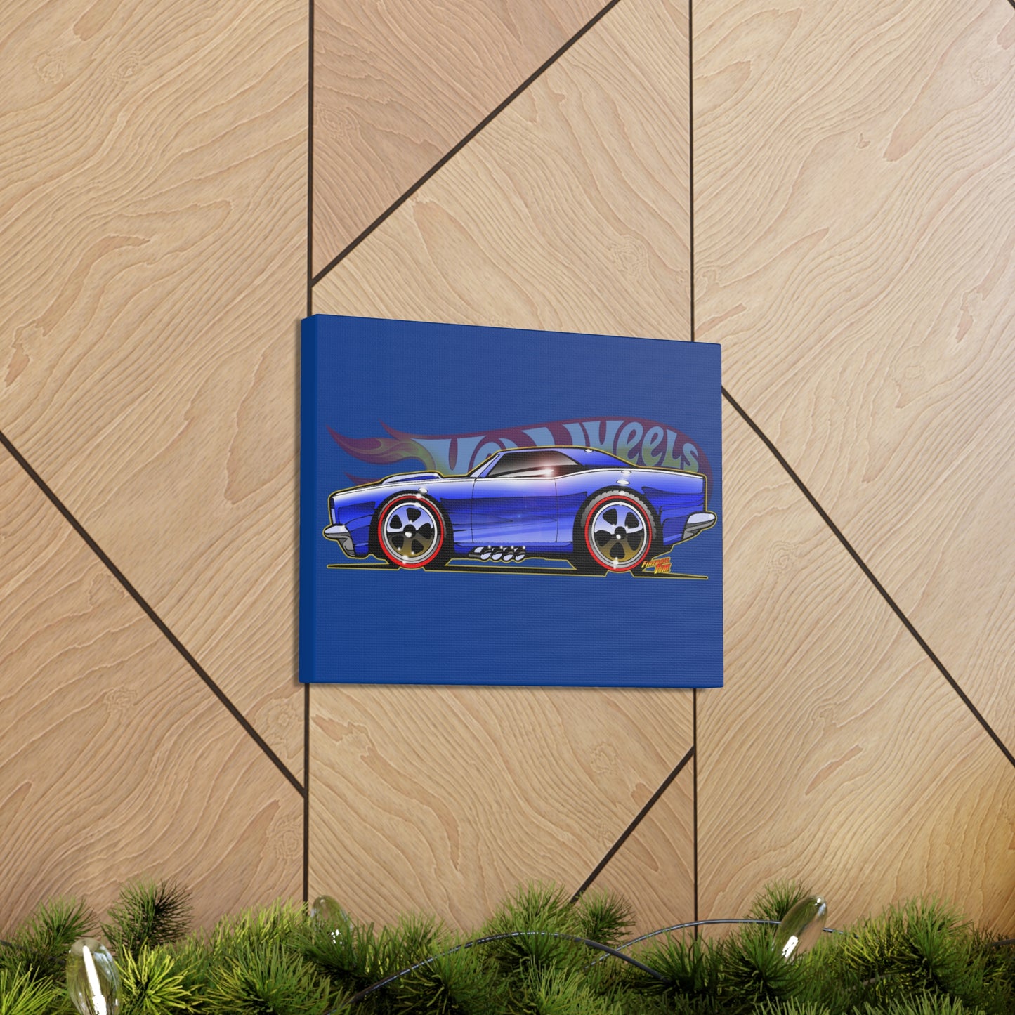 HOT WHEELS CUSTOM CAMARO Muscle Car Concept Art Canvas Print 11x14