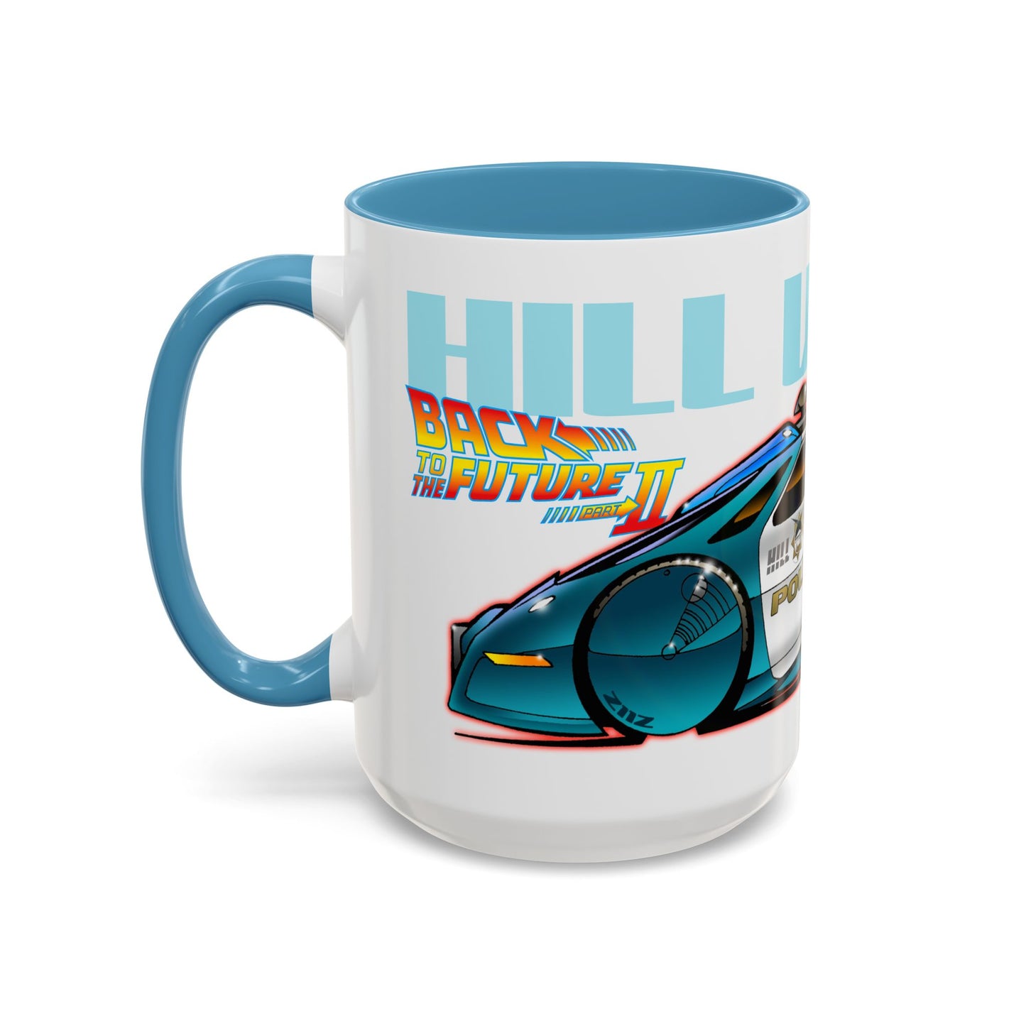 BACK TO THE FUTURE 2 Hill Valley Police Car Collectible Coffee Mug 2 Sizes