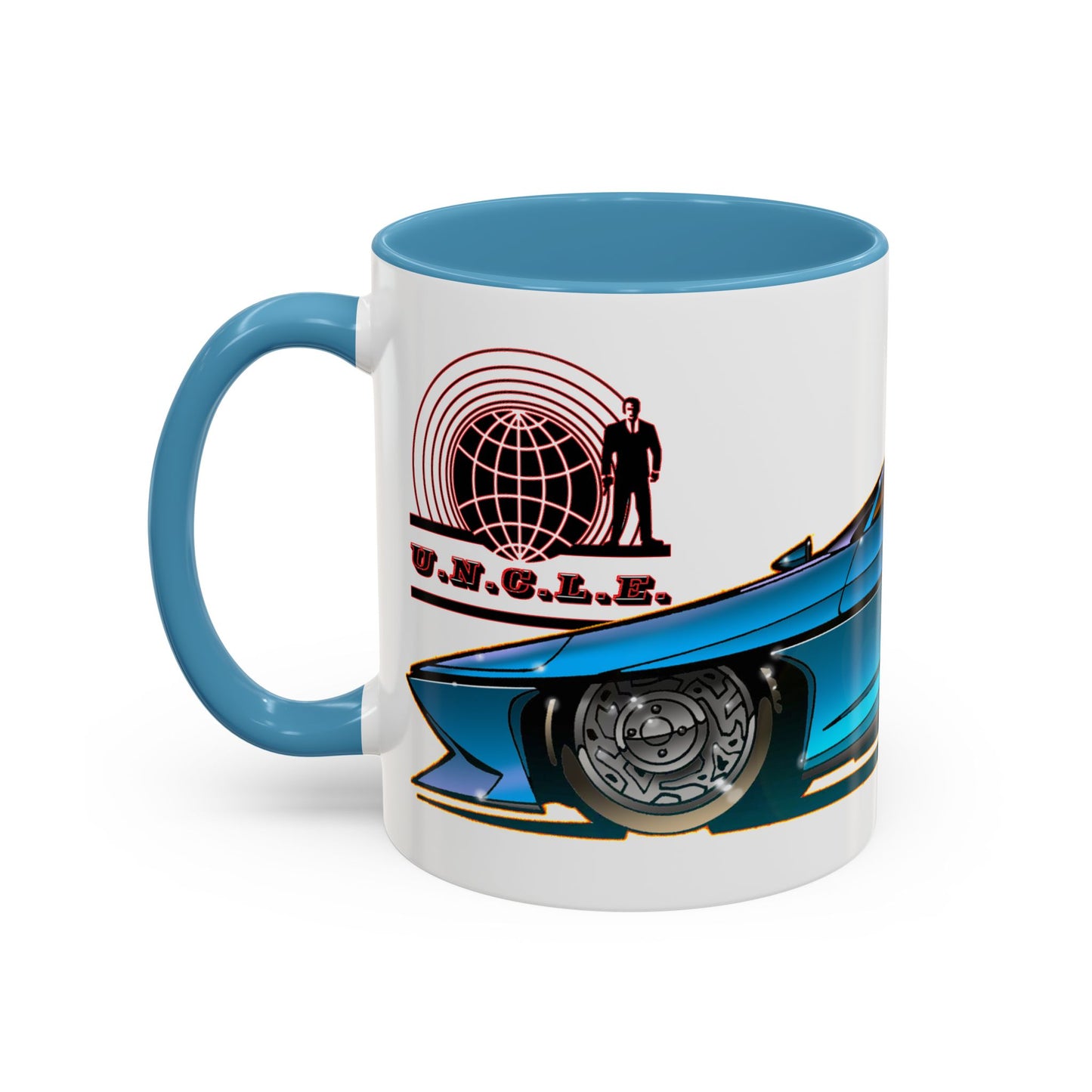 THE MAN FROM UNCLE Piranha TV Car Concept Art Coffee Mug 2 Sizes 2 Colors-Mug-Fireball Tim Garage
