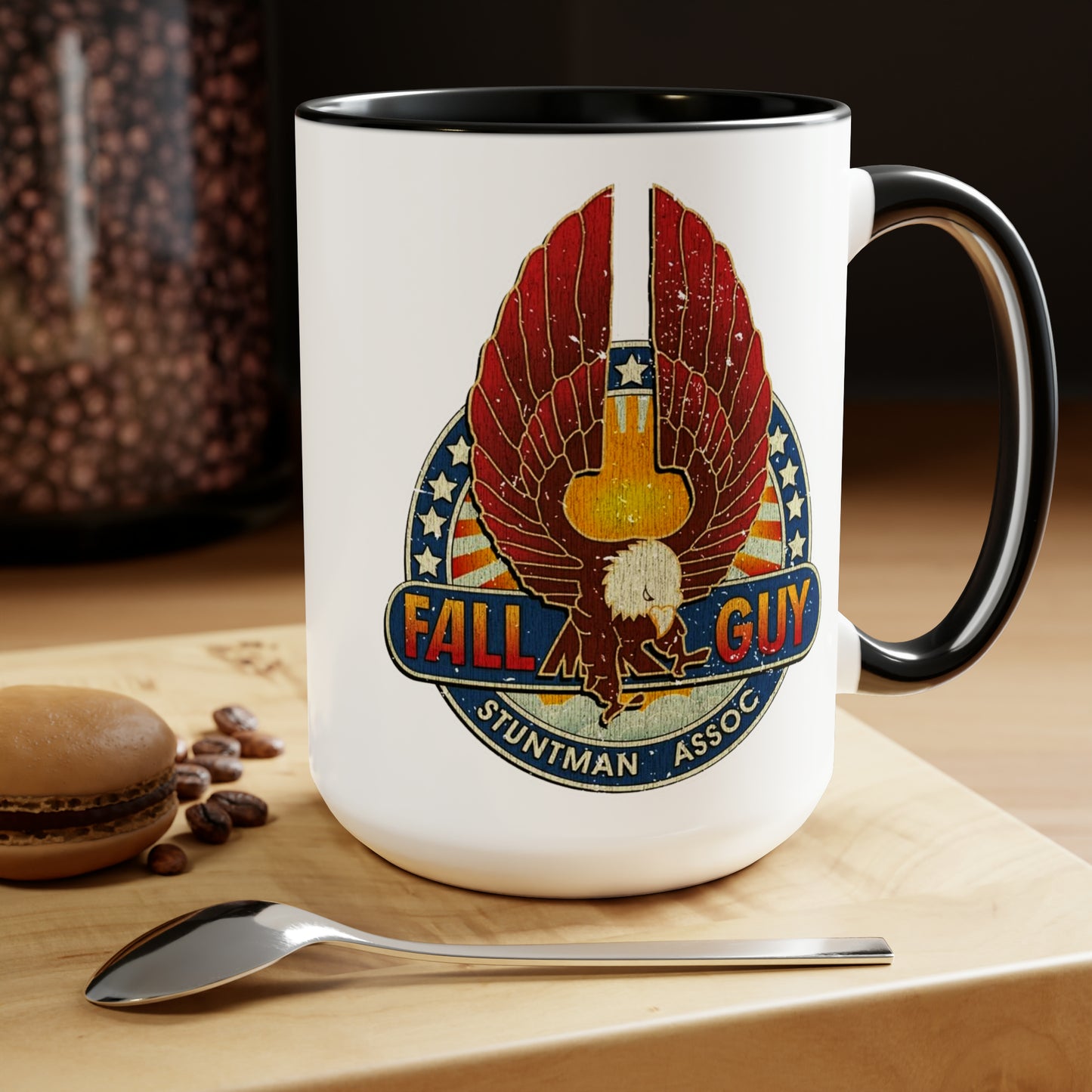 THE FALL GUY TV Show Stuntman Assoc Badge Coffee Mug 15oz-Mug-Fireball Tim Garage