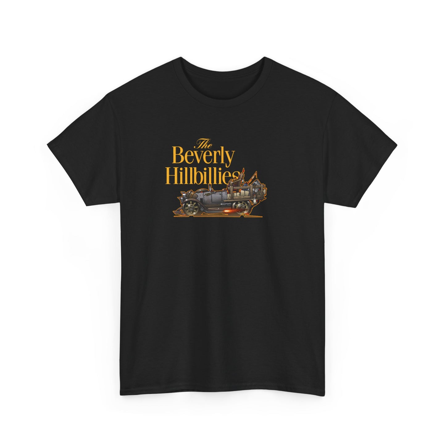 THE BEVERLY HILLBILLIES TV Show Jalopy Car Unisex Heavy Cotton Tee 12 Colors