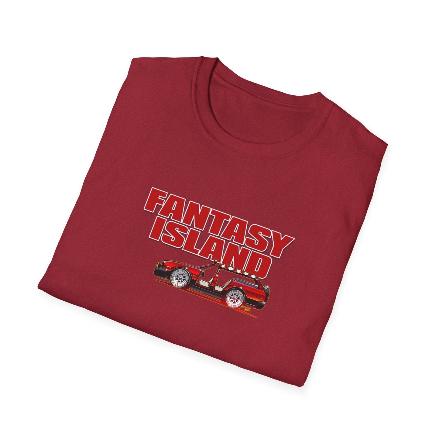 FANTASY ISLAND TV Show Plymouth Concept Art Softstyle T-Shirt - 11 Colors