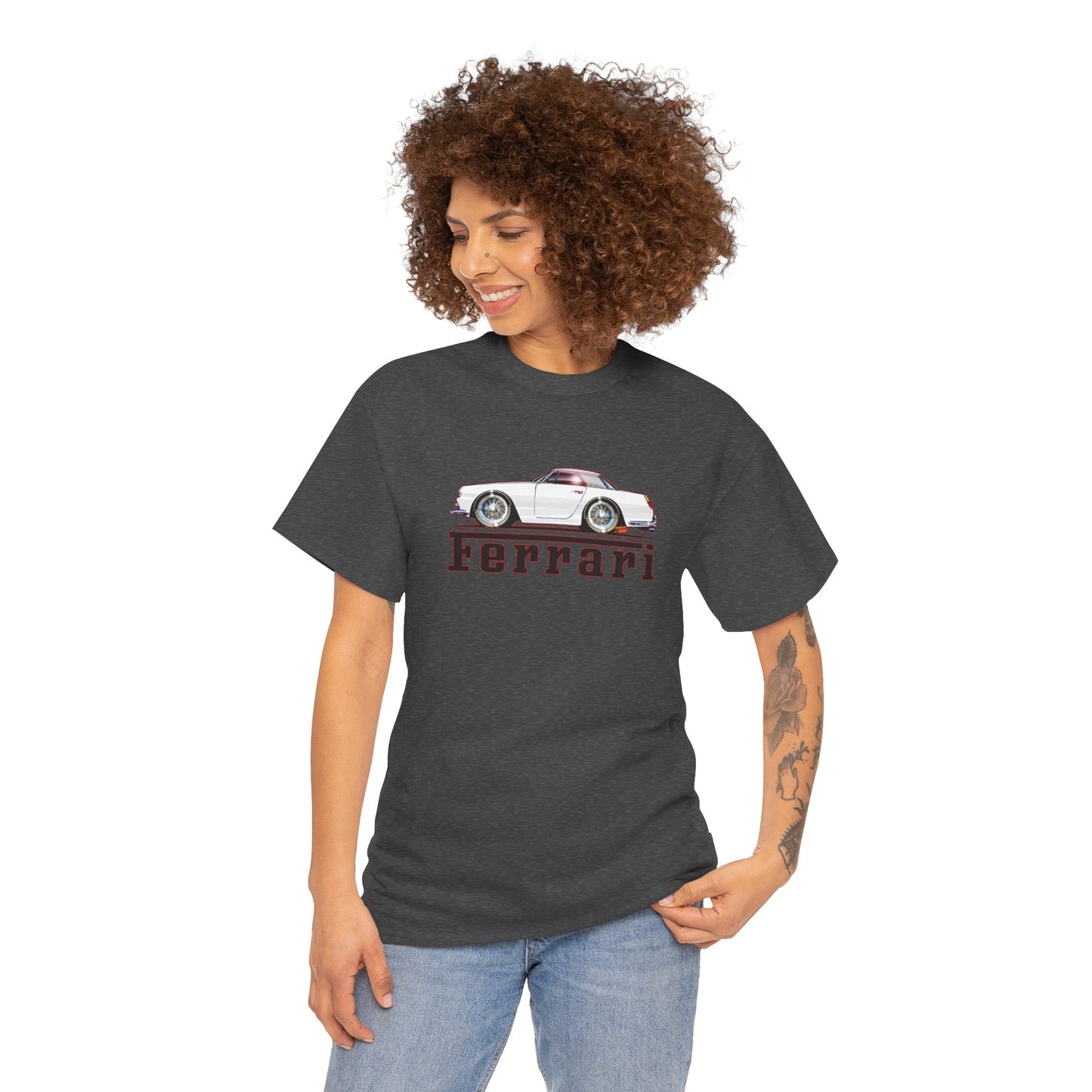 FERRARI 250GT 1959 Classic Car Concept Art Heavy Cotton Tee 10 Colors