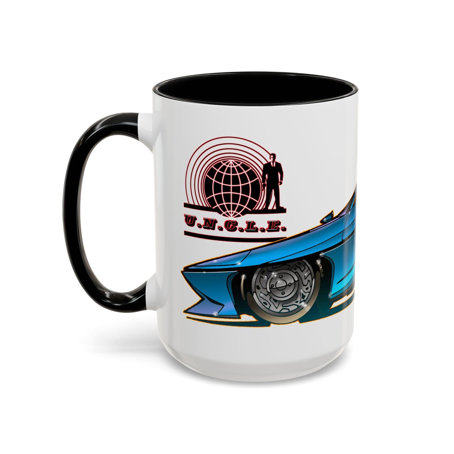 THE MAN FROM UNCLE Piranha TV Car Concept Art Coffee Mug 2 Sizes 2 Colors-Mug-Fireball Tim Garage