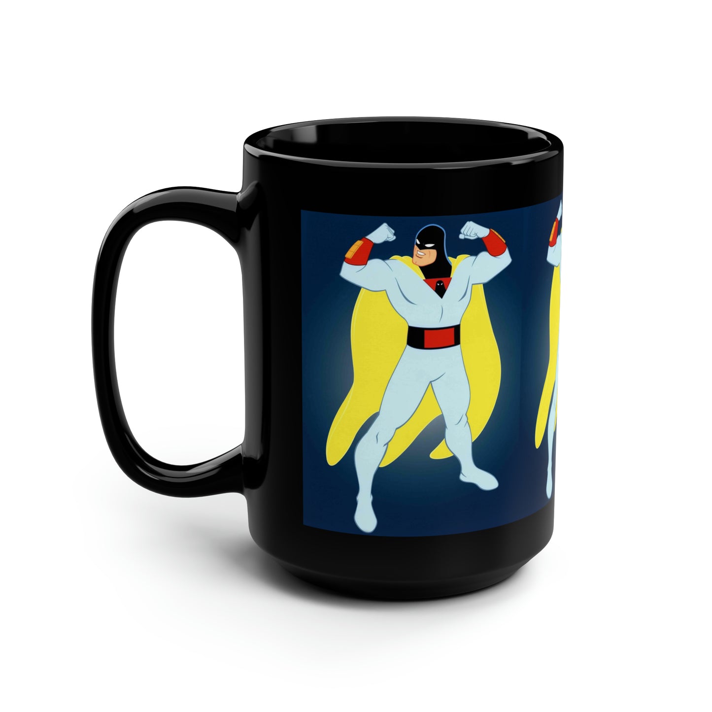 SPACE GHOST Black Mug 15oz-Mug-Fireball Tim Garage