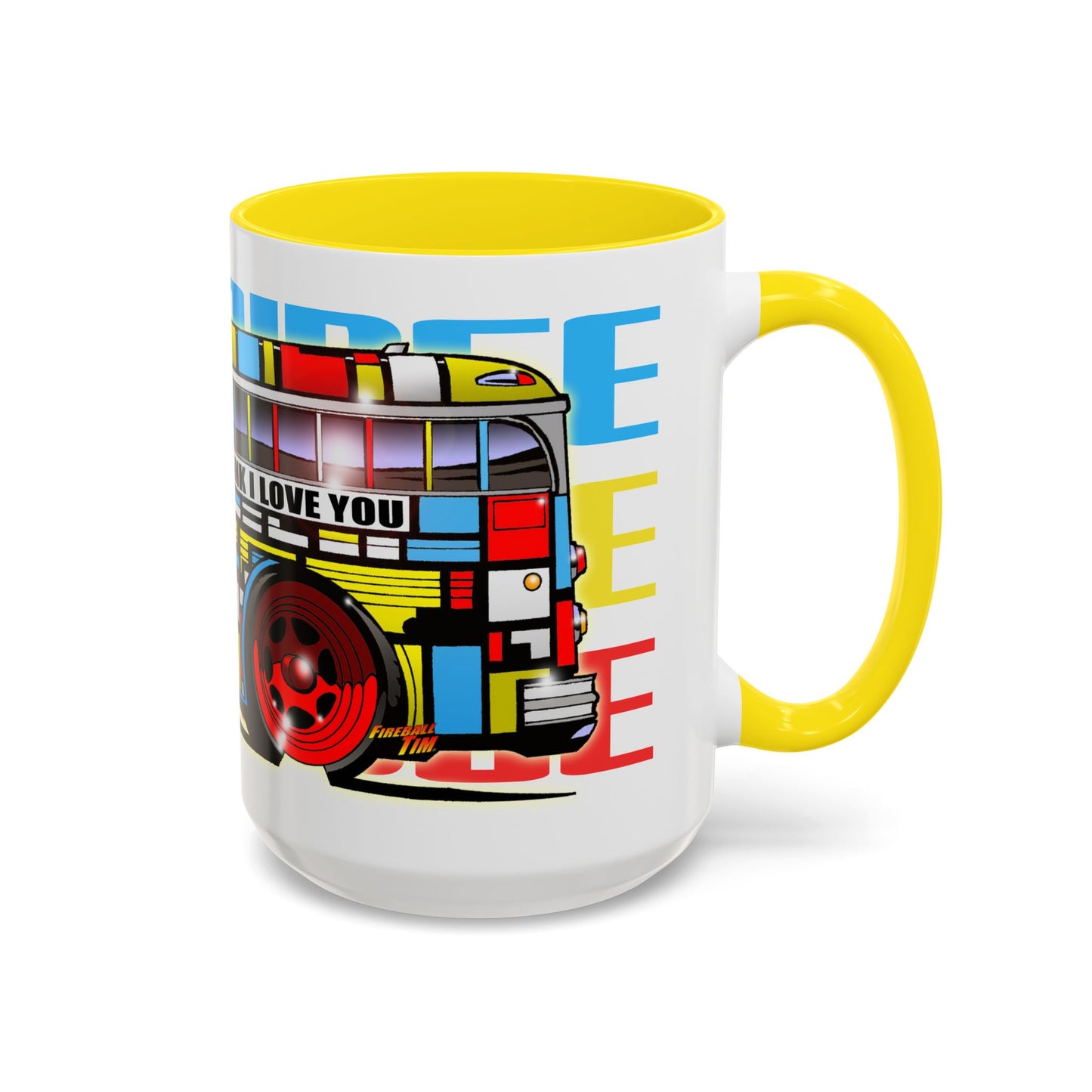 PARTRIDGE FAMILY BUS Collectible Coffee Mug - 2 Sizes 3 Colors