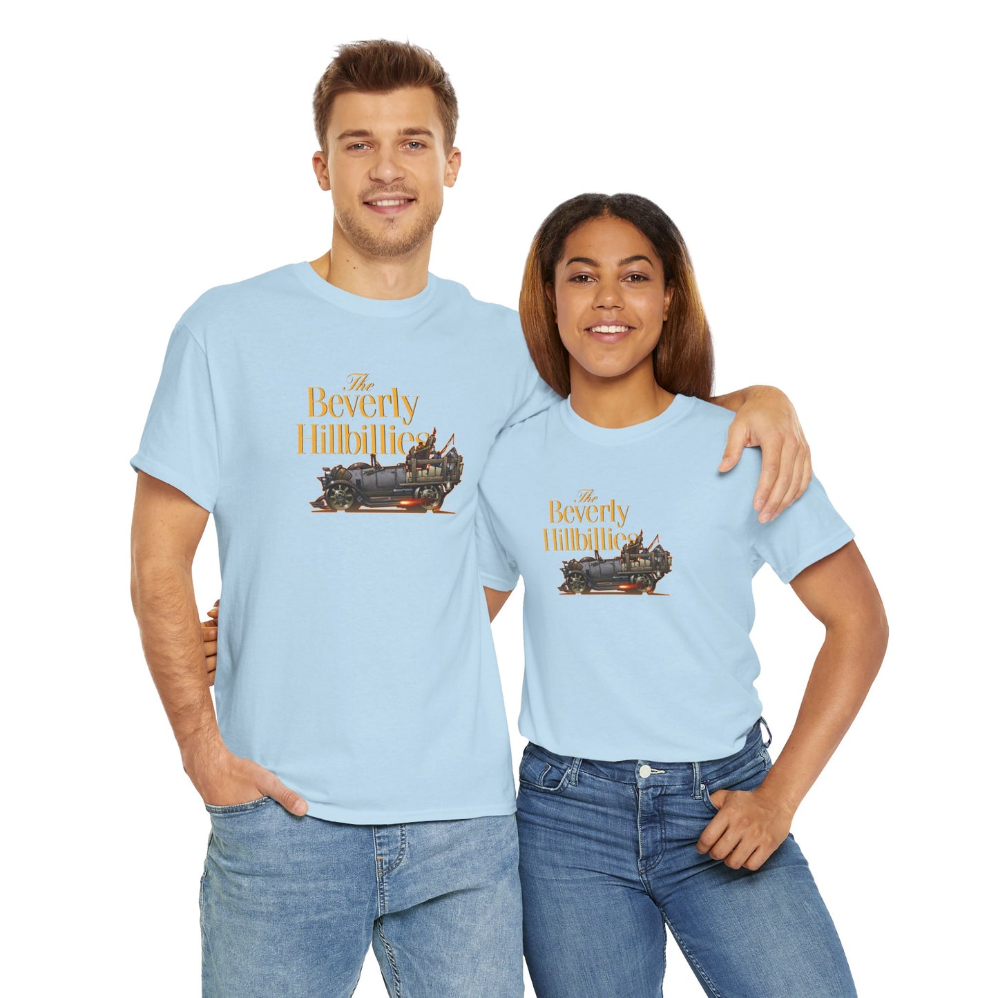 THE BEVERLY HILLBILLIES TV Show Jalopy Car Unisex Heavy Cotton Tee 12 Colors