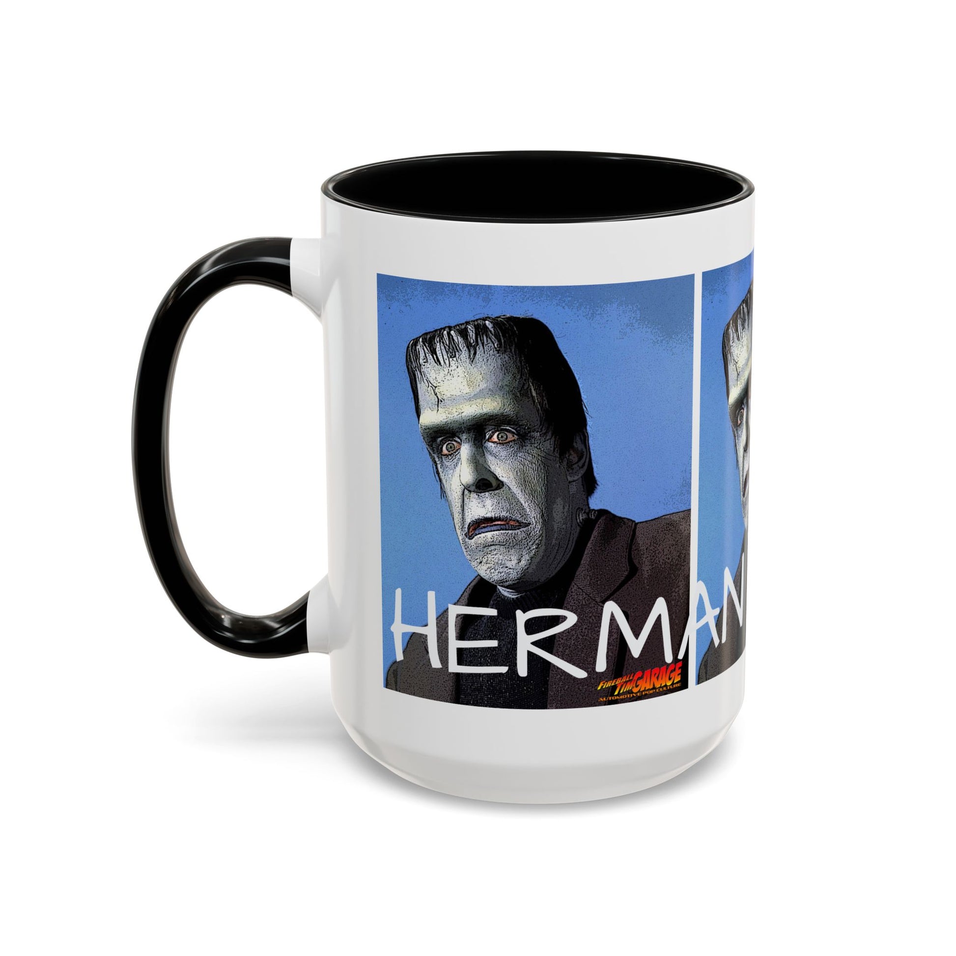 MUNSTERS HERMAN MUNSTER Vintage Character Coffee Mug 2 Sizes-Mug-Fireball Tim Garage
