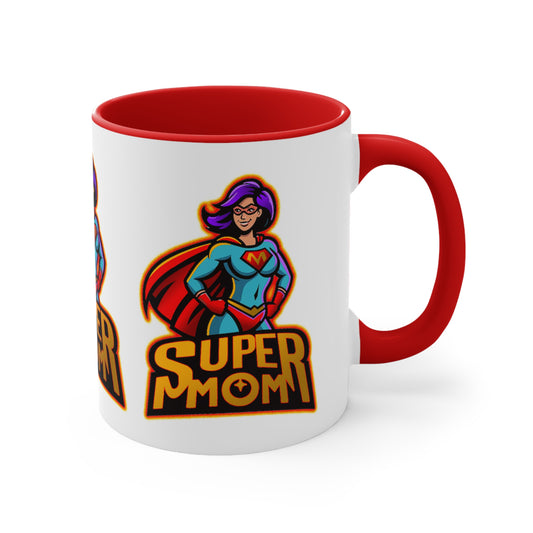 SUPERMOM Mothers Day Coffee Mug 1 11oz 3 Colors
