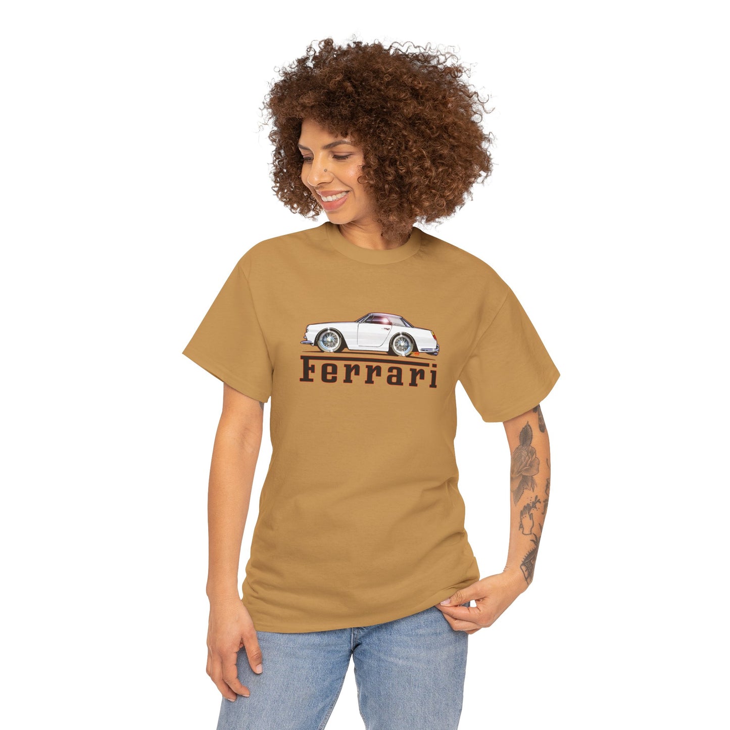 FERRARI 250GT 1959 Classic Car Concept Art Heavy Cotton Tee 10 Colors