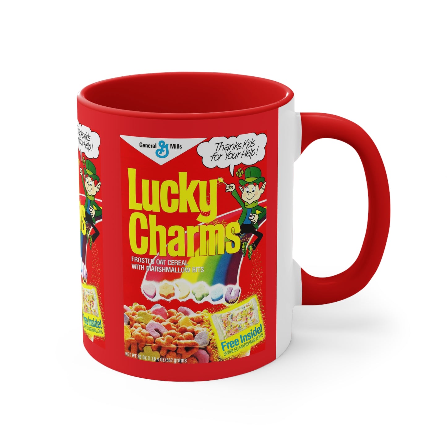 LUCKY CHARMS Vintage Breakfast Cereal Mug 11oz-Mug-Fireball Tim Garage