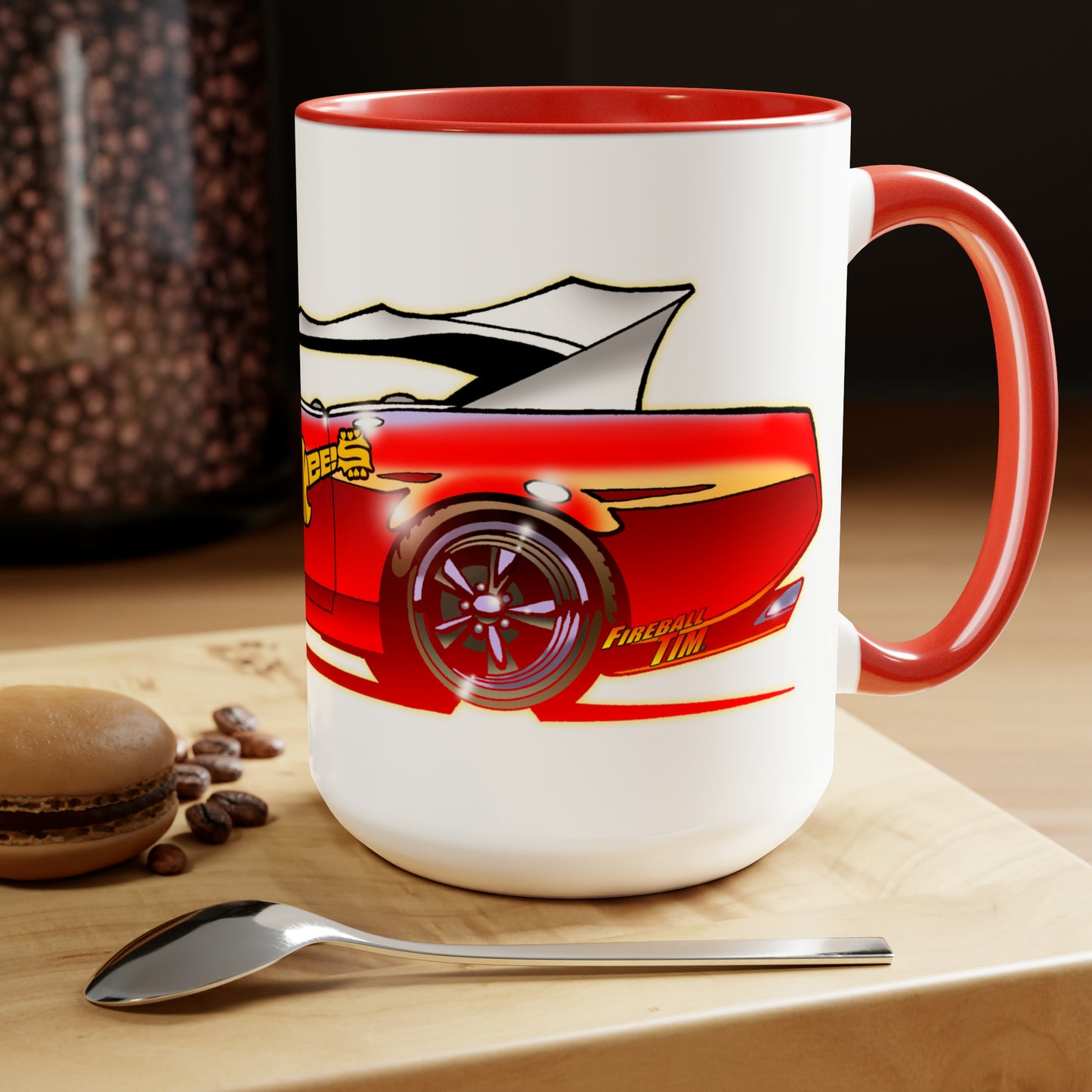 MONKEEMOBILE TV Car Coffee Mug 15oz-Mug-Fireball Tim Garage