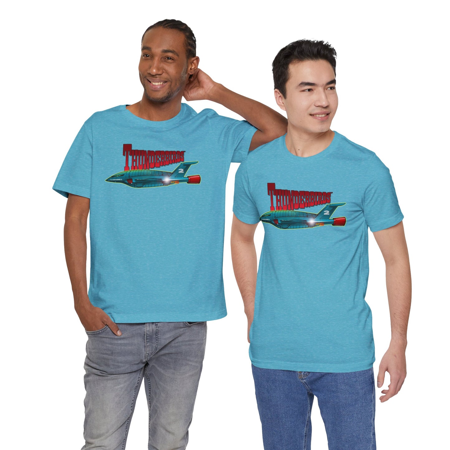 THUNDERBIRDS Thunderbird 2 Spaceship Concept Art Short Sleeve Tee in 11 Colors