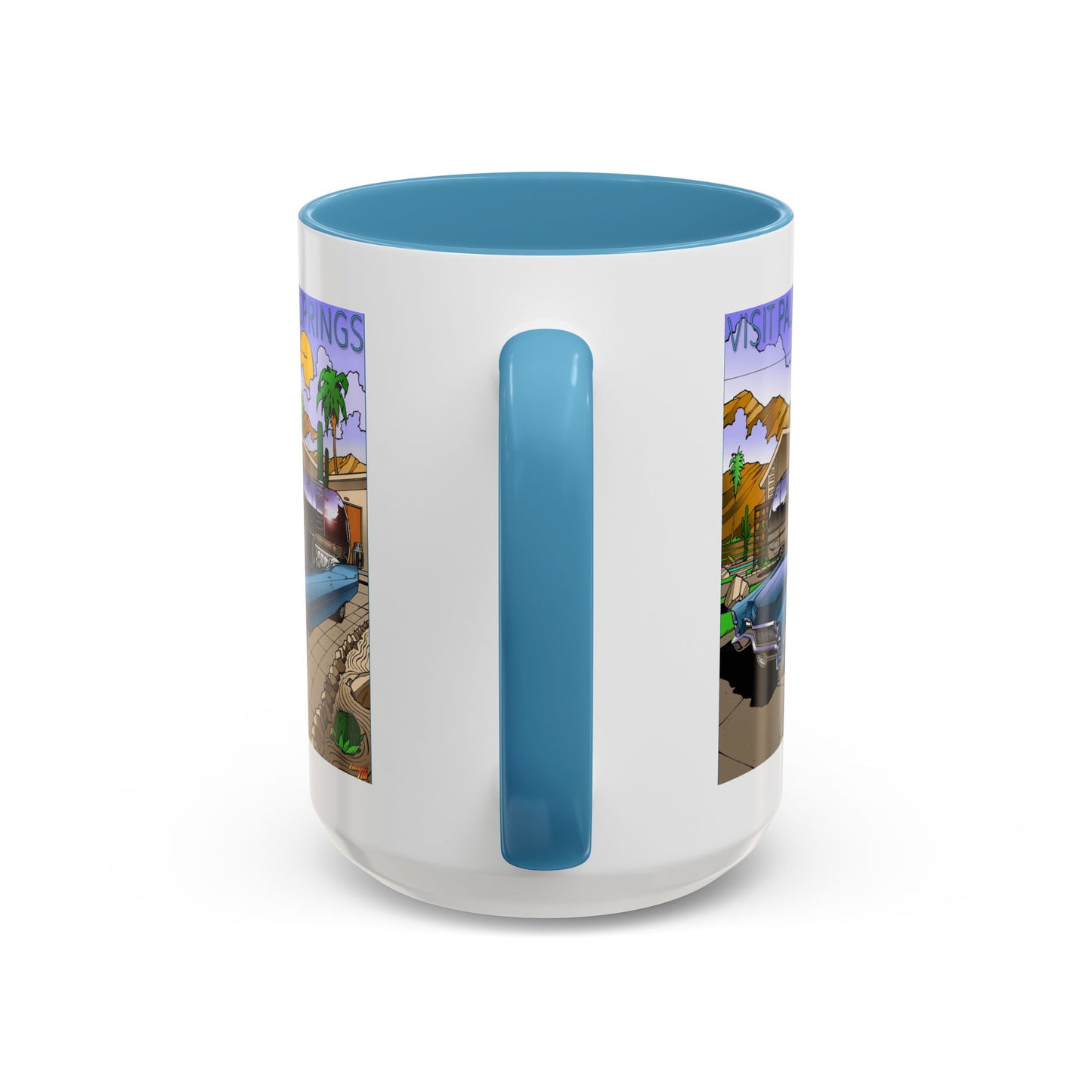 VISIT PALM SPRINGS Retro Travel Coffee Mug, Vintage, Perfect Gift for Travelers