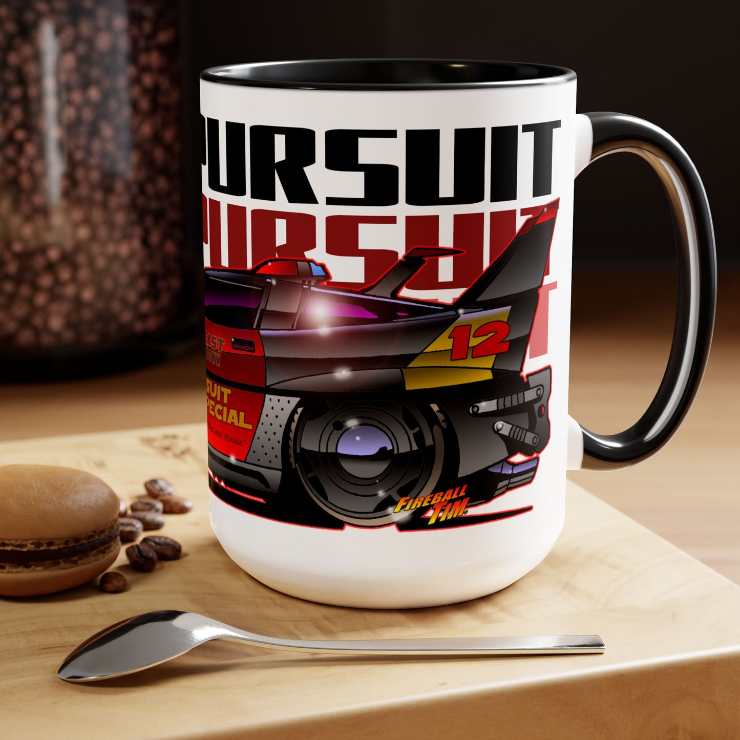 DIECAST BREAKDOWN CORVETTE PURSUIT POLICE CAR Collectible Coffee Mug 15oz