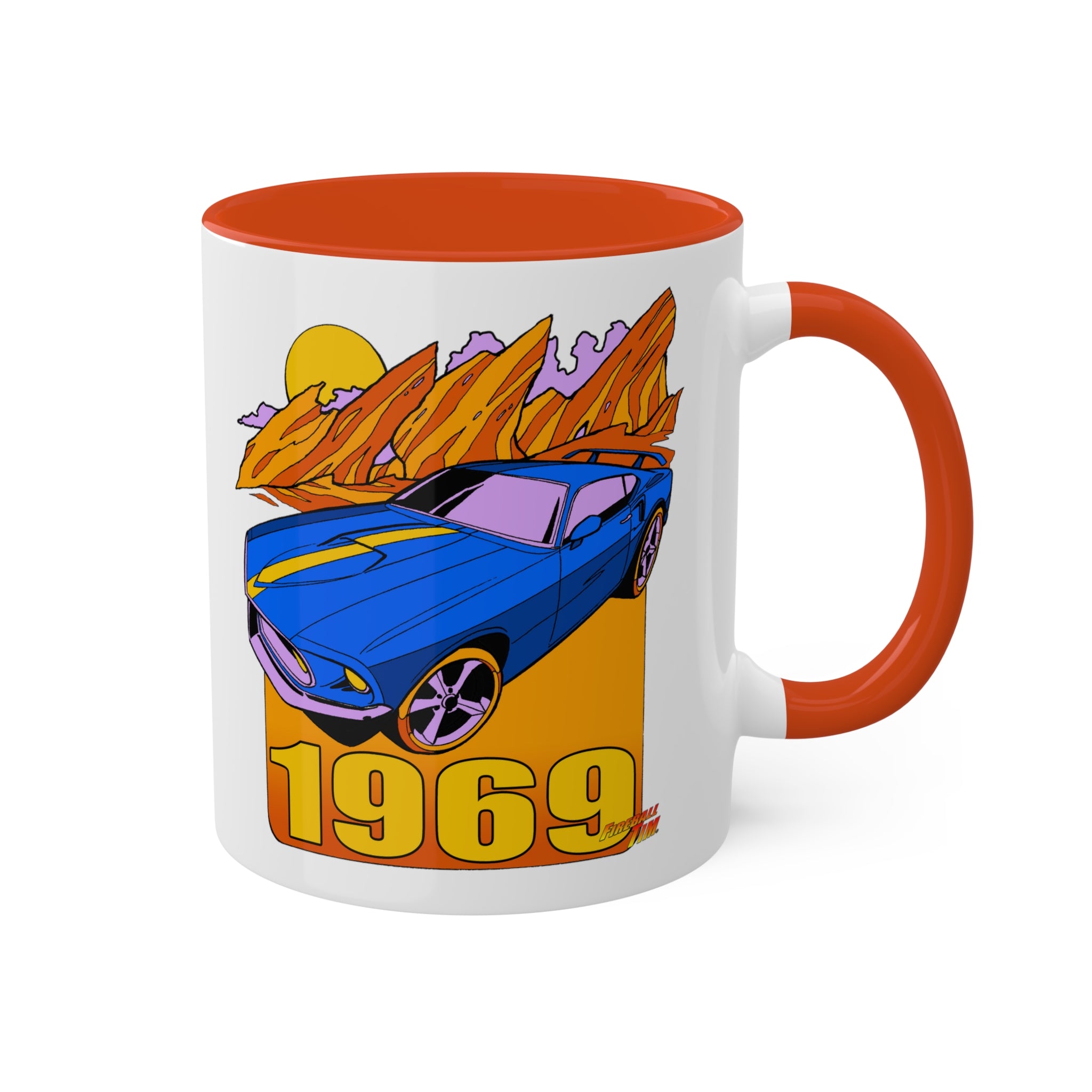 I Crave Cars 911 Sports Car Illustration Classic Car Coffee Mug 15 oz  Classic Car Gift