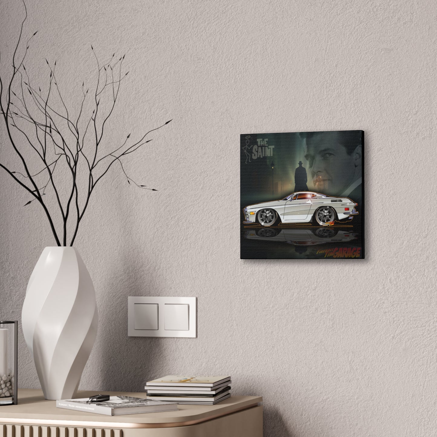 THE SAINT 1967 VOLVO 1800 S ST1 Canvas Art Print - 2 Sizes
