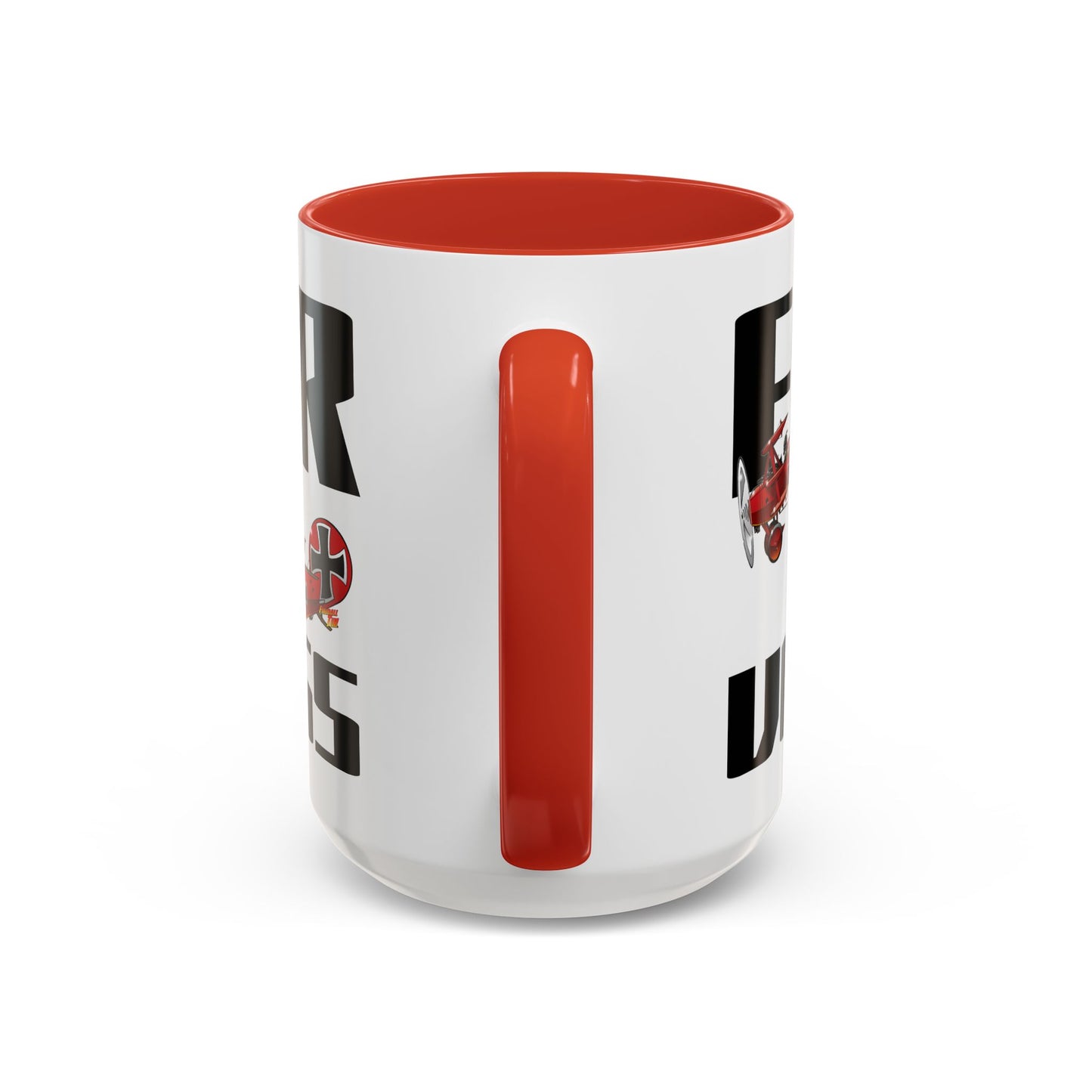 BARON FOKKER VON BADASS Red Baron Airplane Collectible Coffee Mug - 2 Sizes