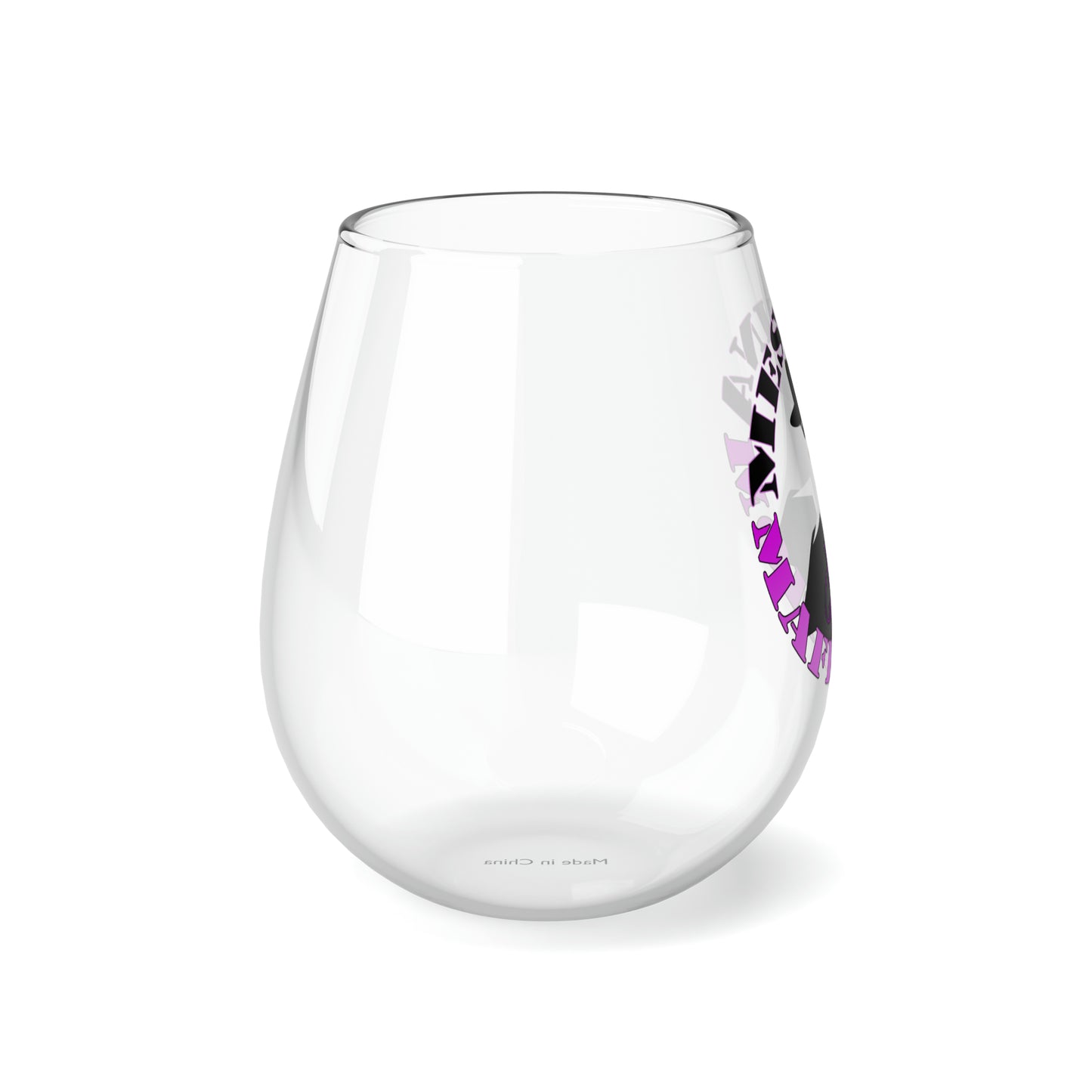 MAFIA MOM GANGSTRESS Jennifer Messina Stemless Wine Glass 11.75oz