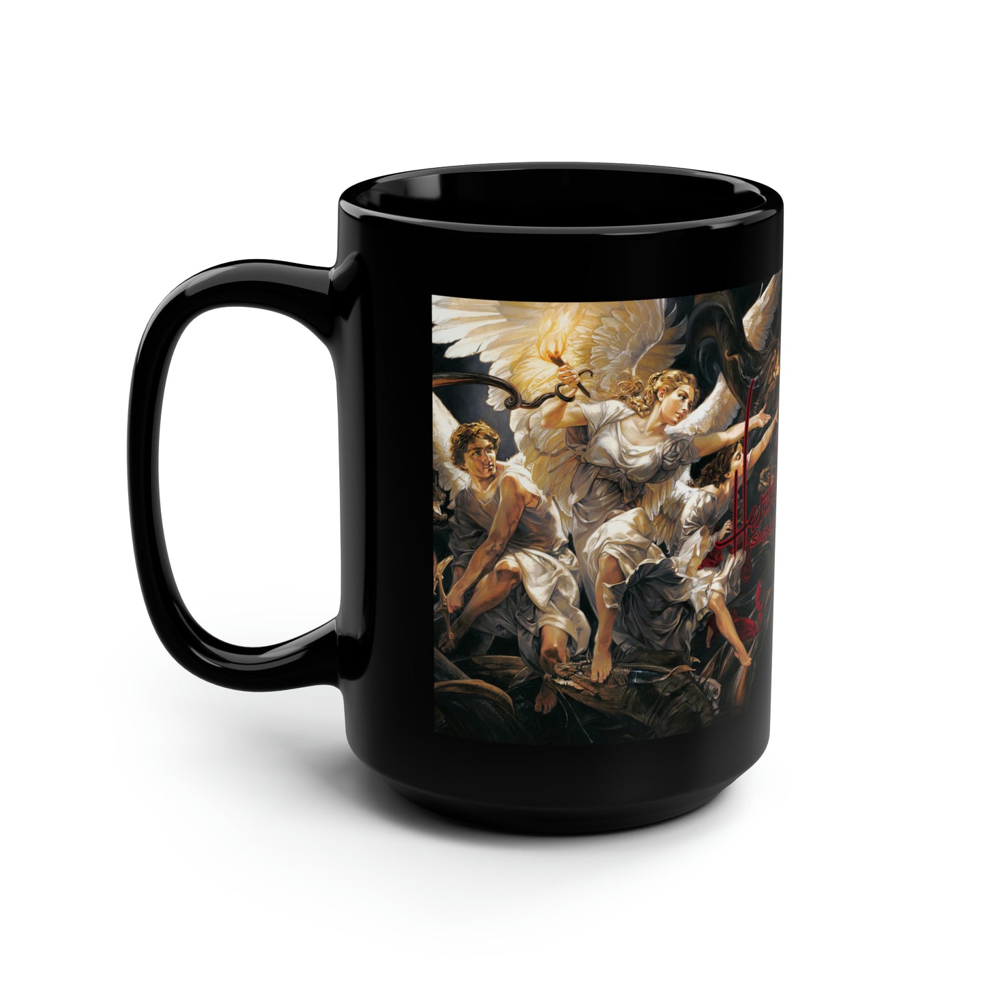 Heather Edwards Signature Collection THE RESCUE 15oz Black Mug-Mug-Fireball Tim Garage